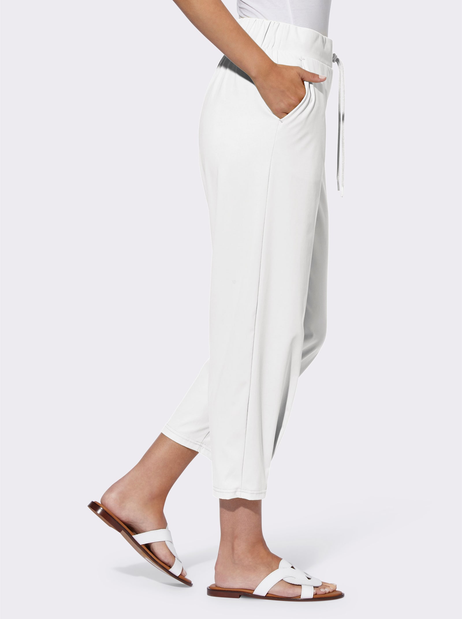 heine Jogpants met comfortband - wit