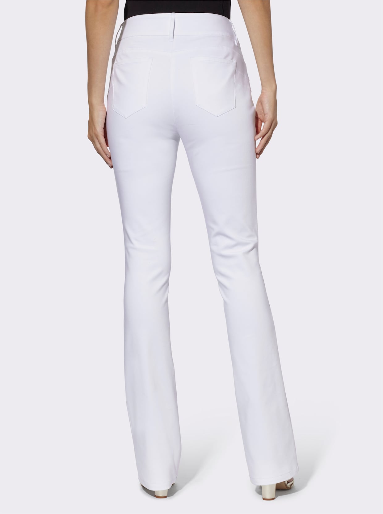 heine Pantalon bootcut - blanc