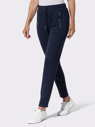  Jogg Pants mit Reißverschluss-Taschen - marine