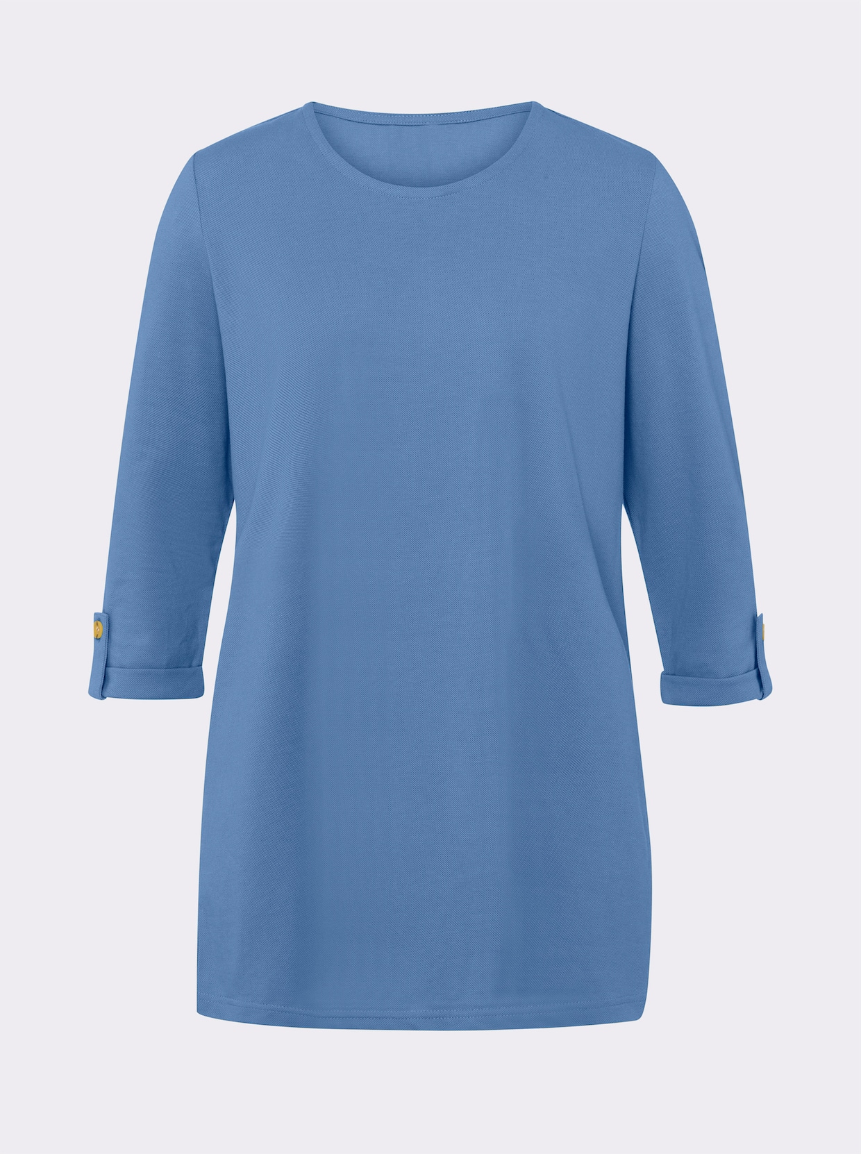 Longshirt - mittelblau