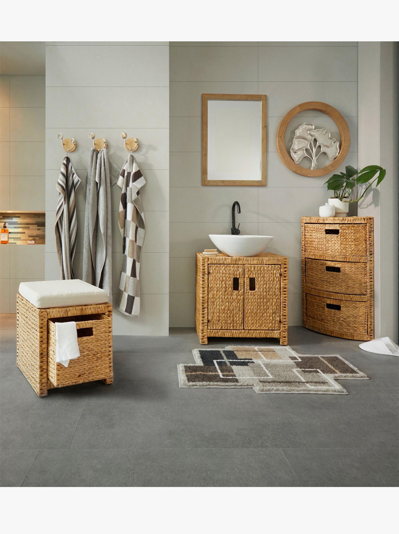 heine home Waschbecken-Unterschrank - natur