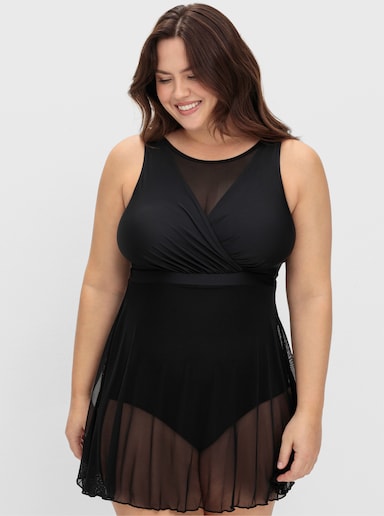 sheego Badekleid - schwarz
