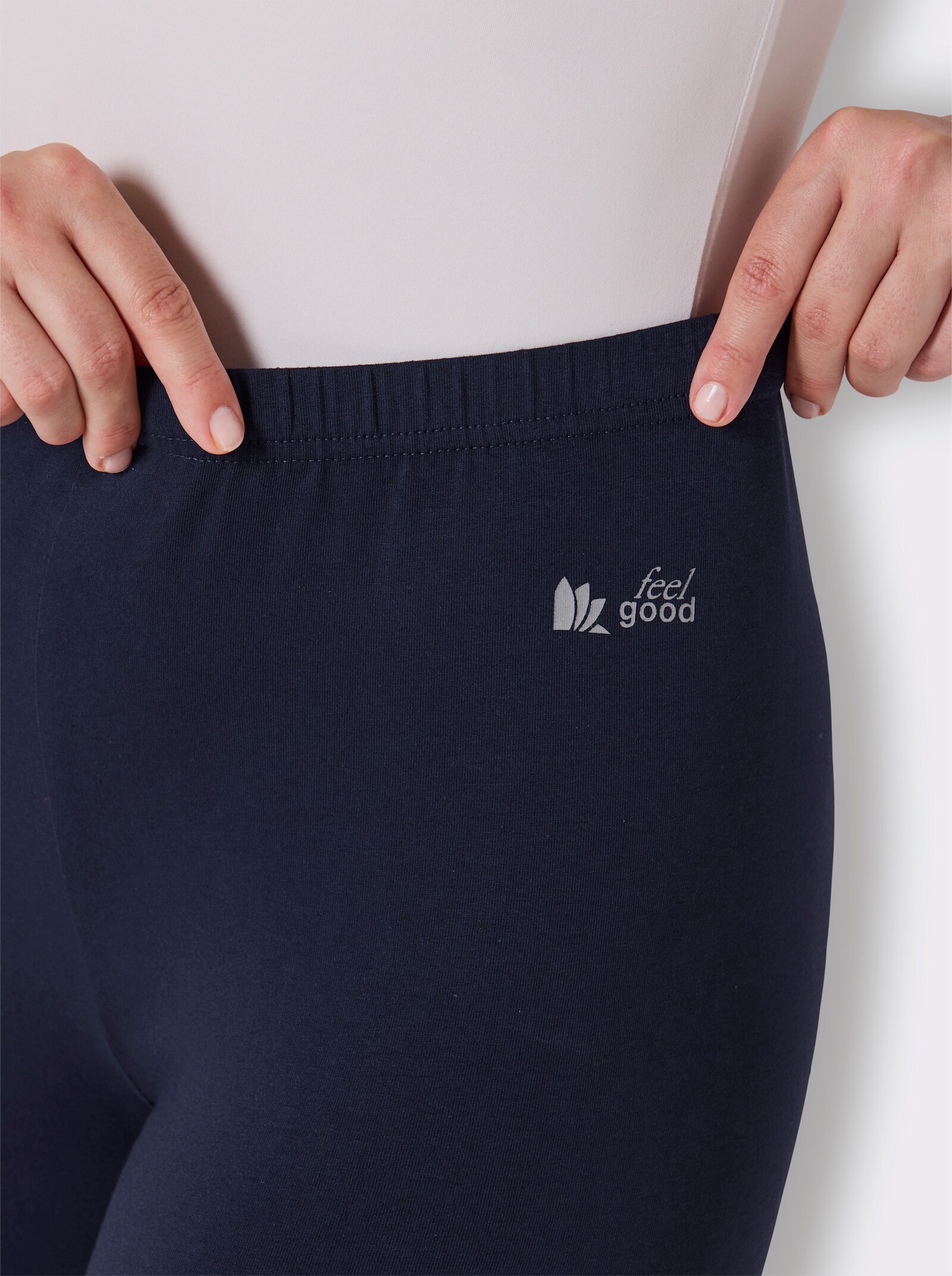 feel good Leggings - schwarz + marine