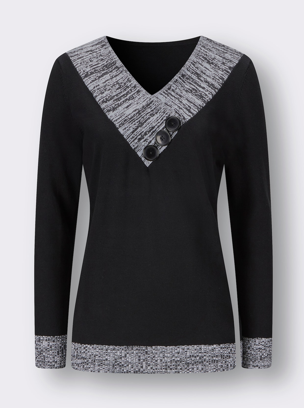 Pullover met lange mouwen - zwart