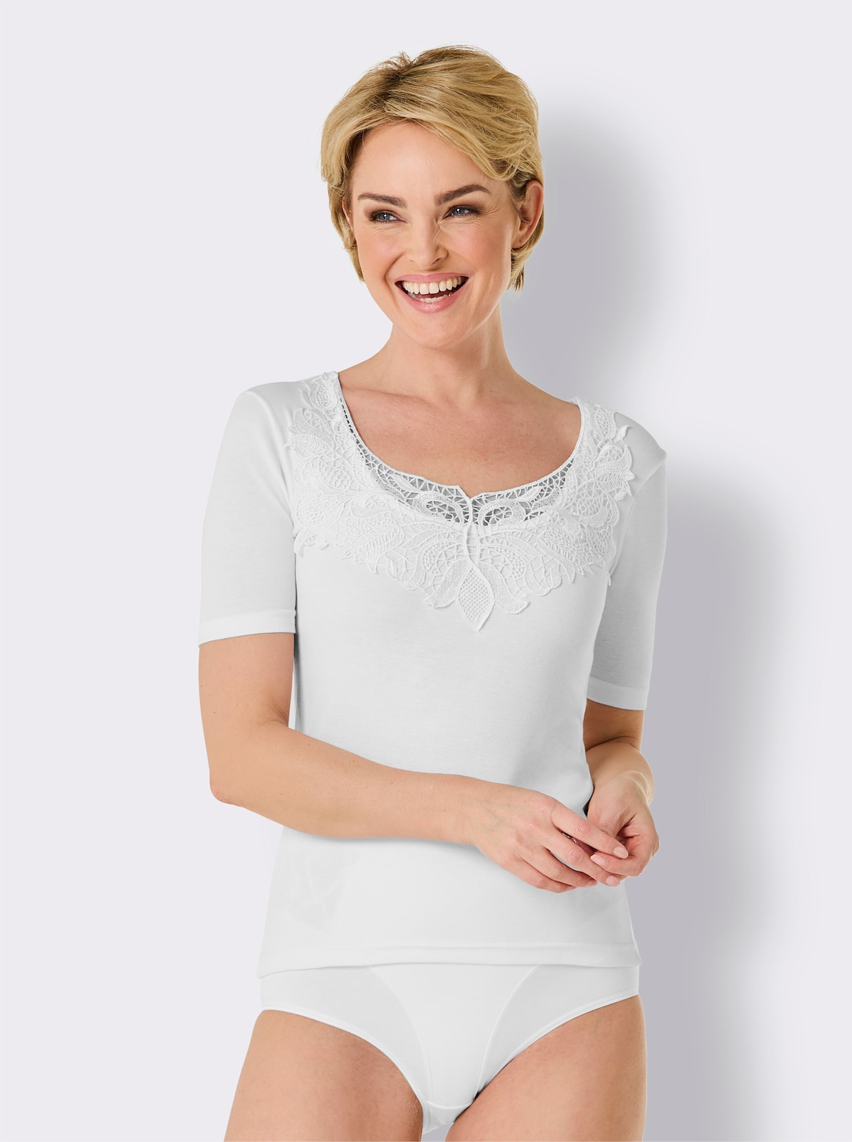 wäschepur Blazershirt - wit
