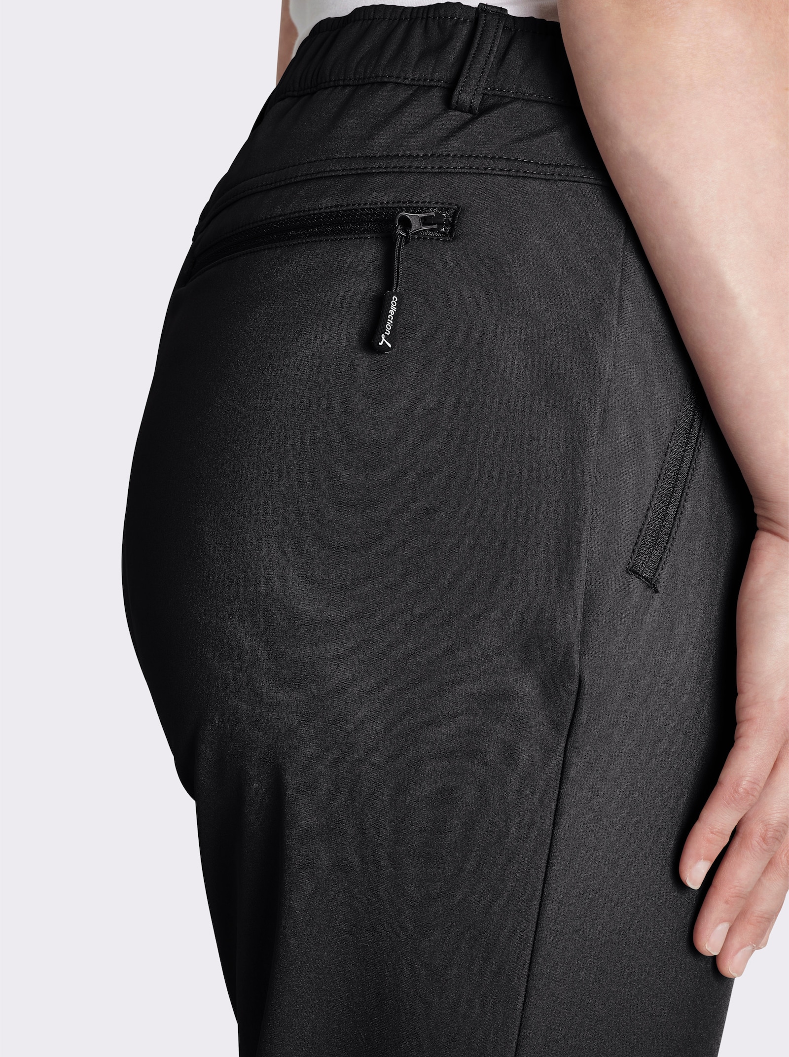 Softshellhose mit Fleece-Innenseite - schwarz