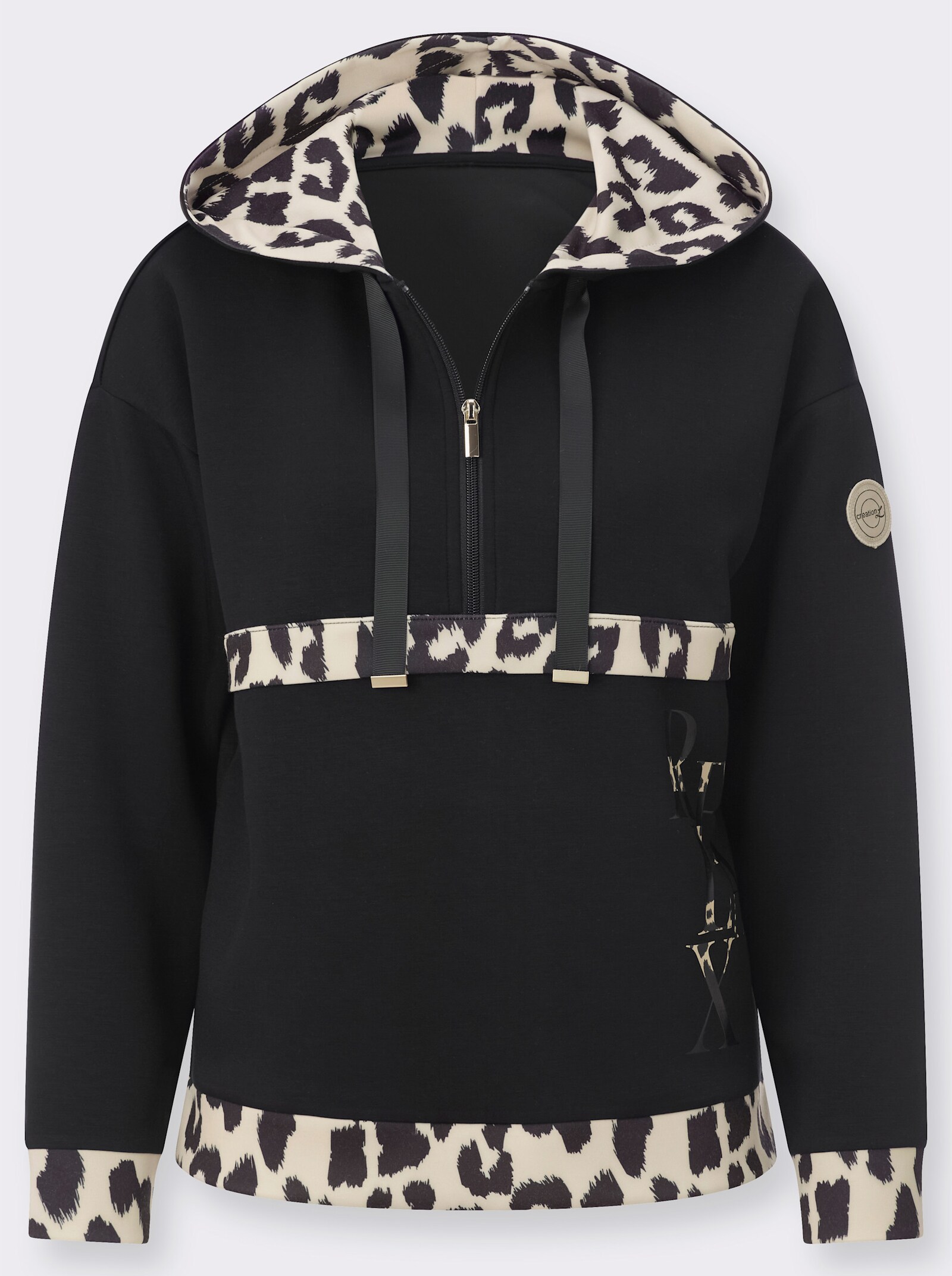 Sweatshirt - schwarz-sand