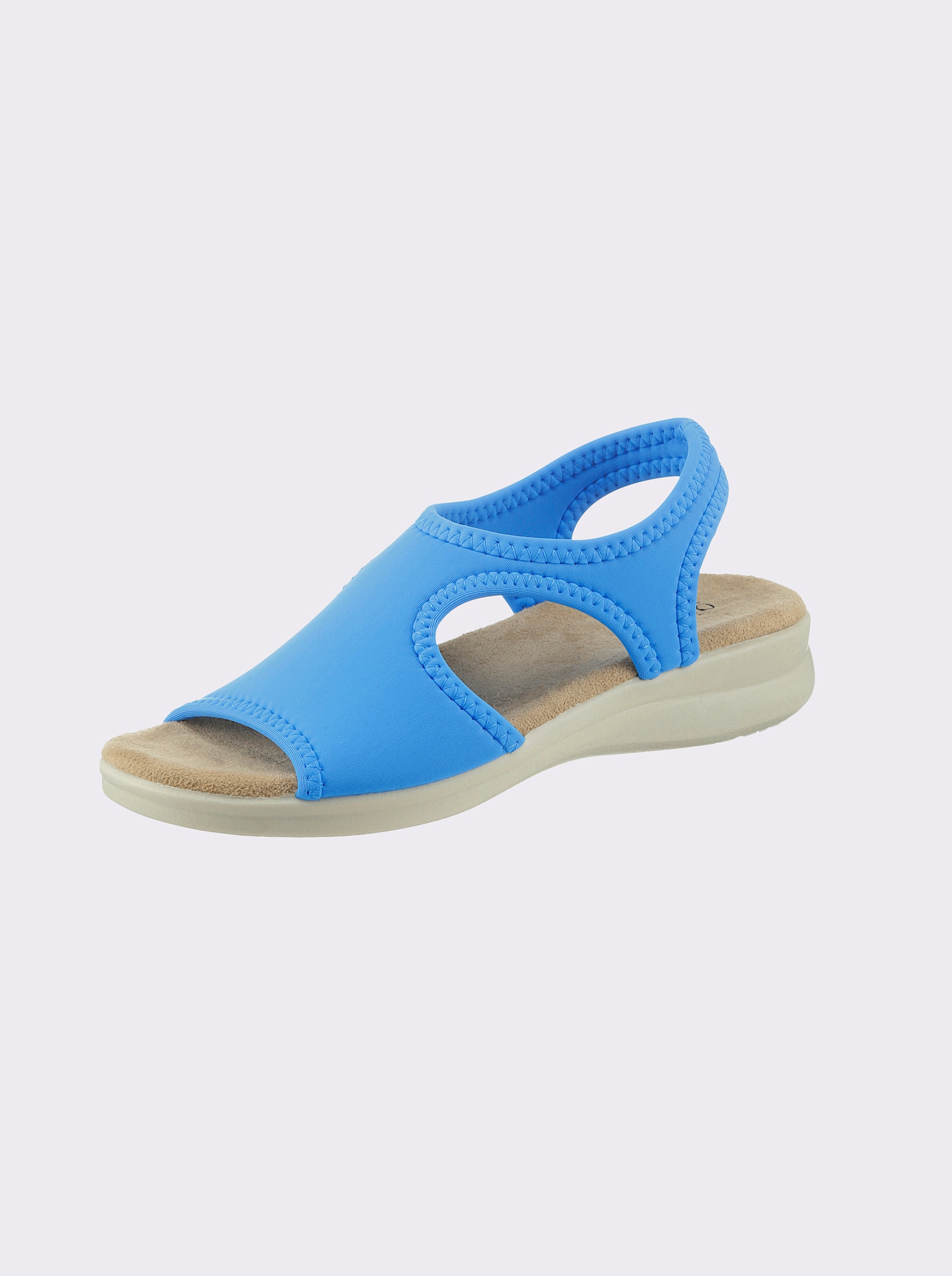 airsoft modern+ Badesandale mit Gummizügen - aqua