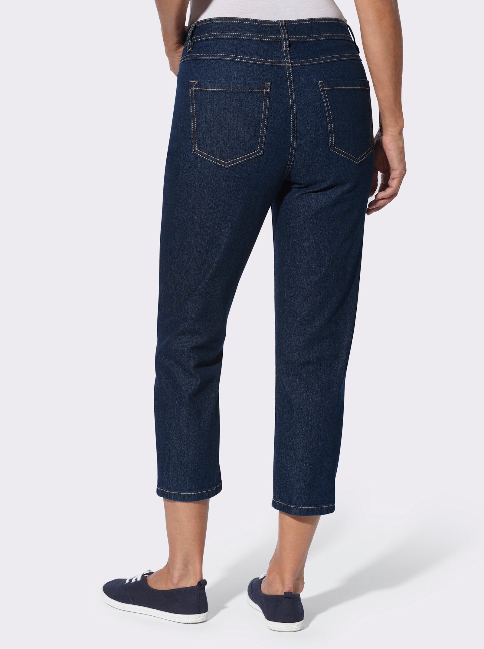 7/8-Jeans in 5-Pocket-Form - dark blue