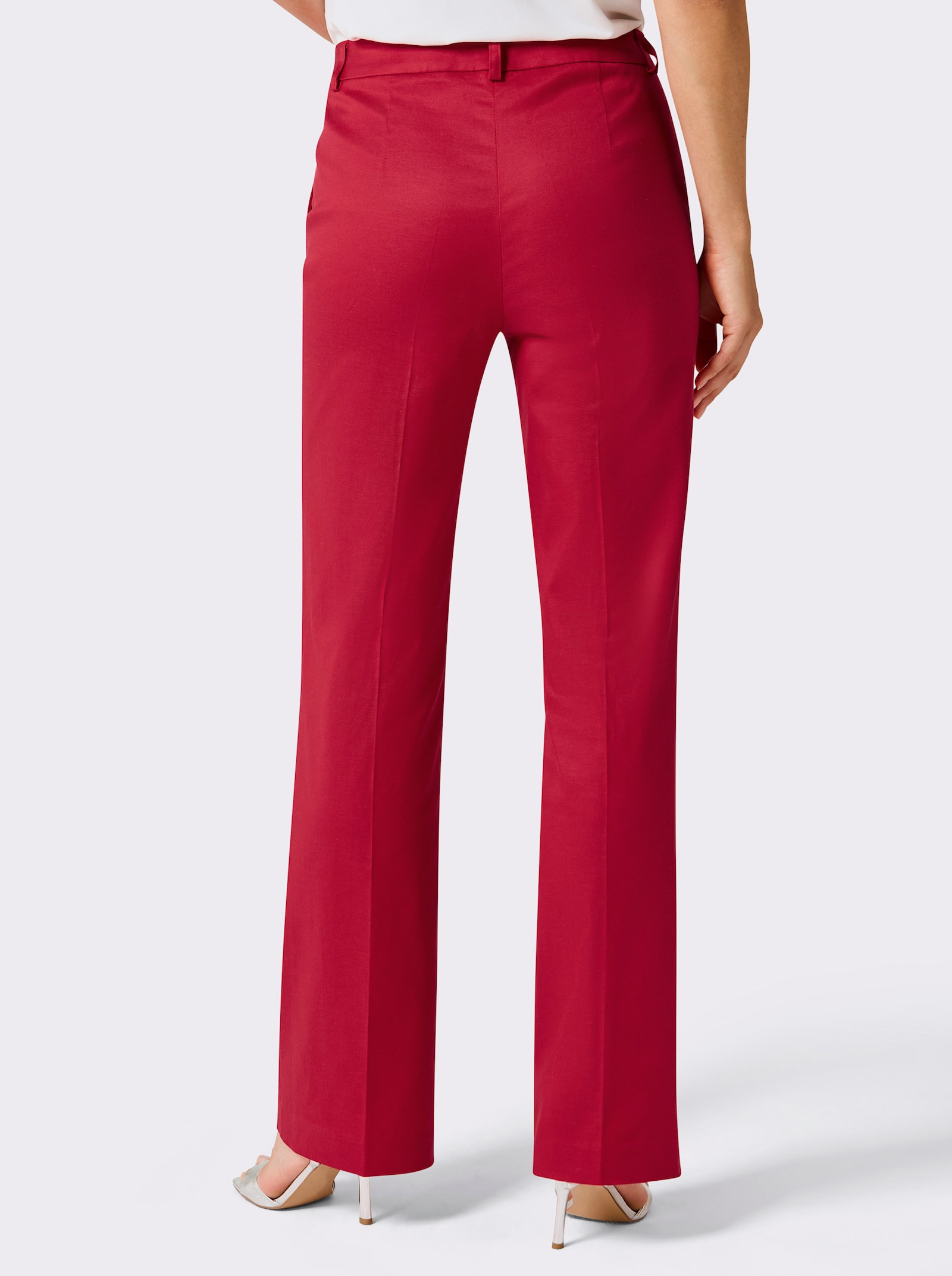 CREATION L PREMIUM Anzughose mit weitem Bein - rot