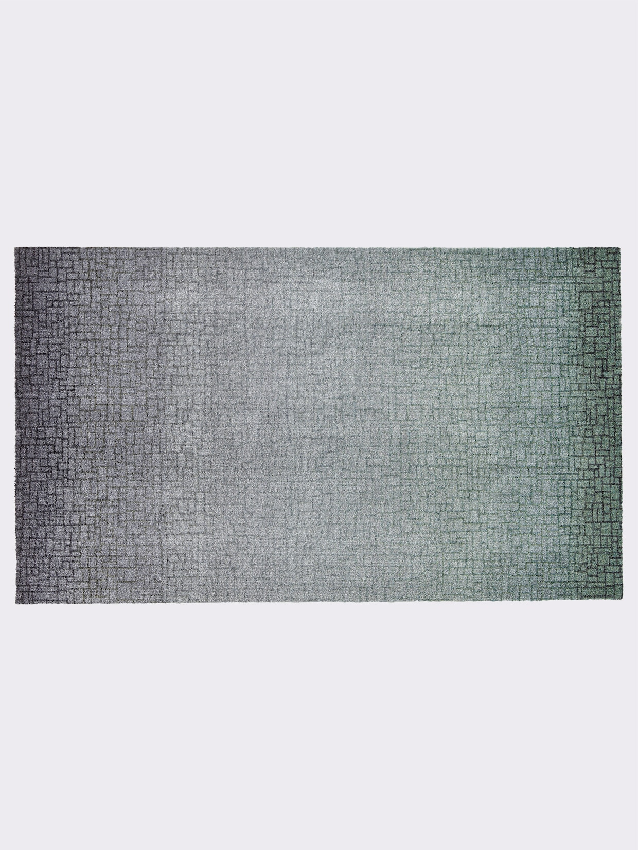wash+dry by Kleen-Tex Voetmat - petrol gedessineerd