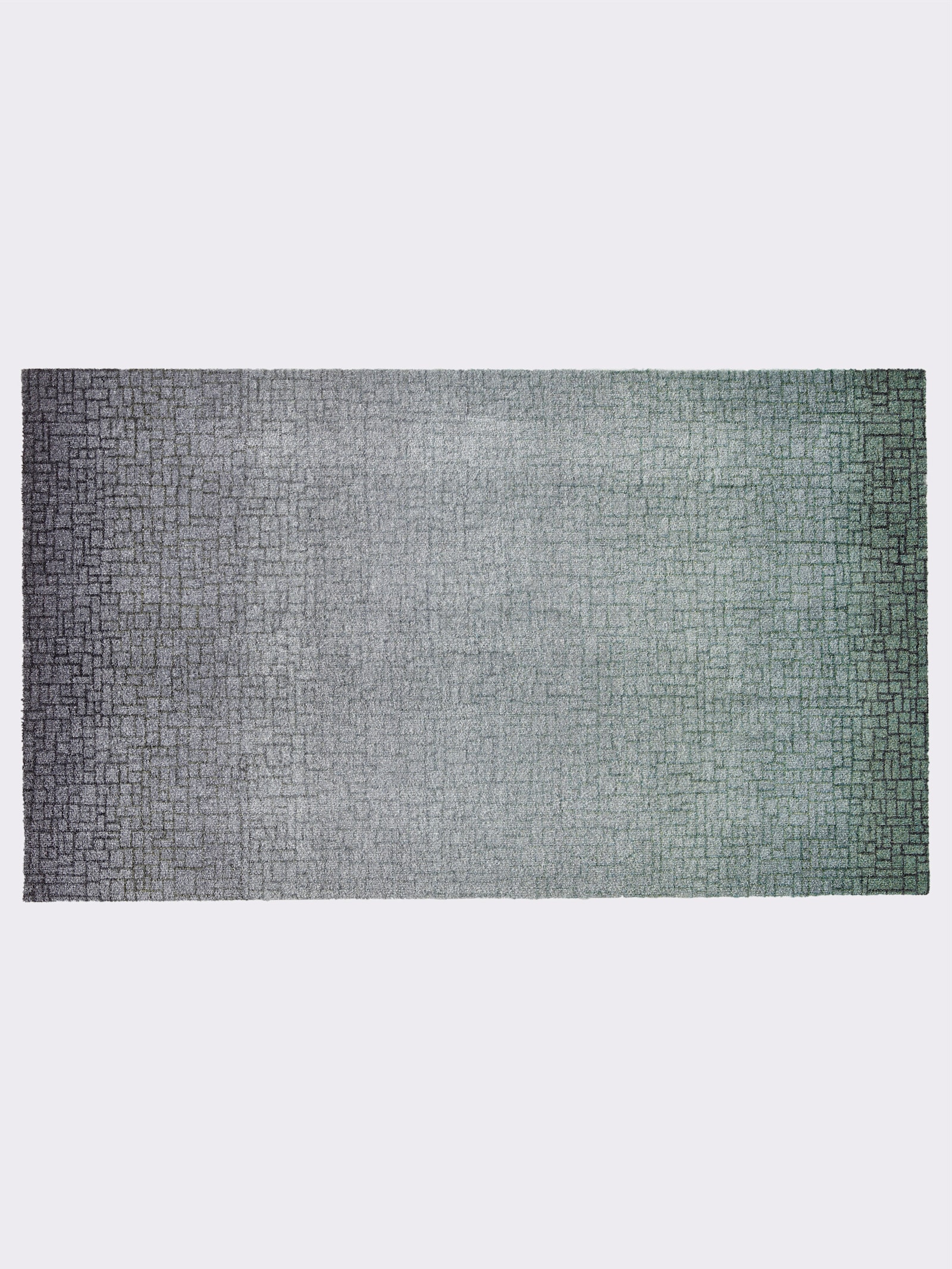 wash+dry by Kleen-Tex Paillasson - bleu pétrole à motifs