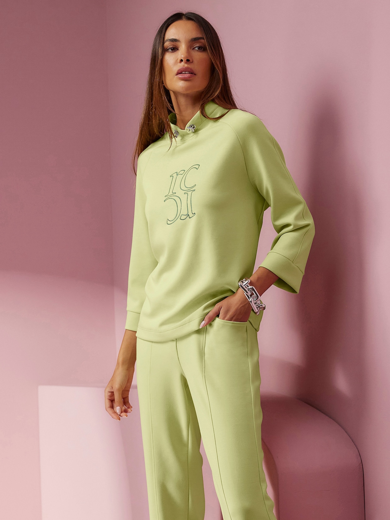 heine Sweatshirt - pistazie