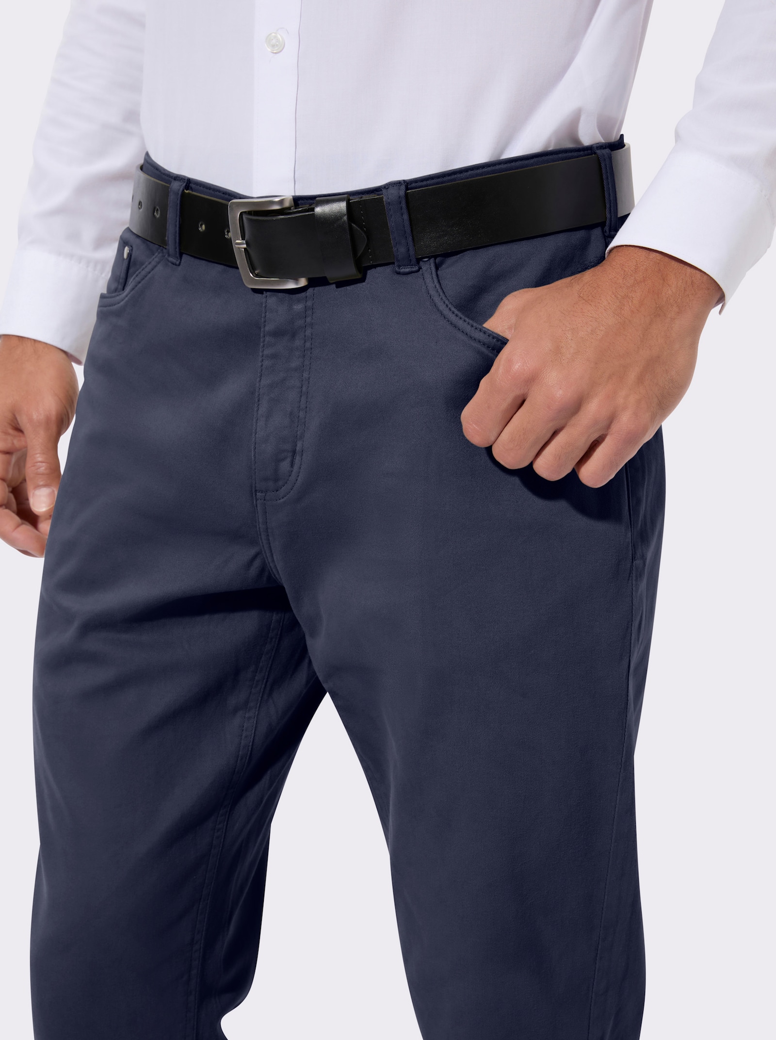 5-Pocket-Jeans in Twill-Qualität - marine
