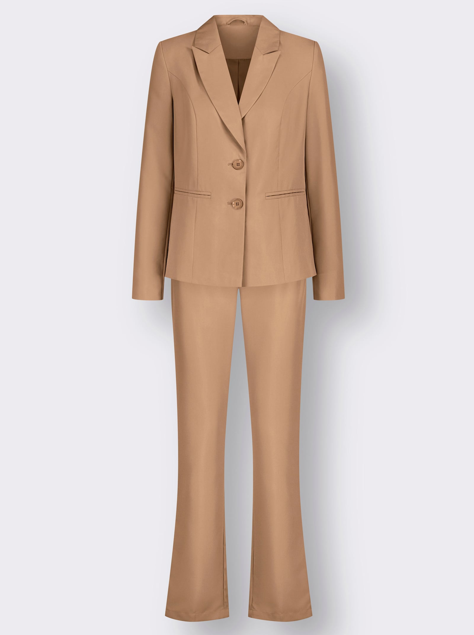 Broekpak van onderhoudsarm materiaal - camel