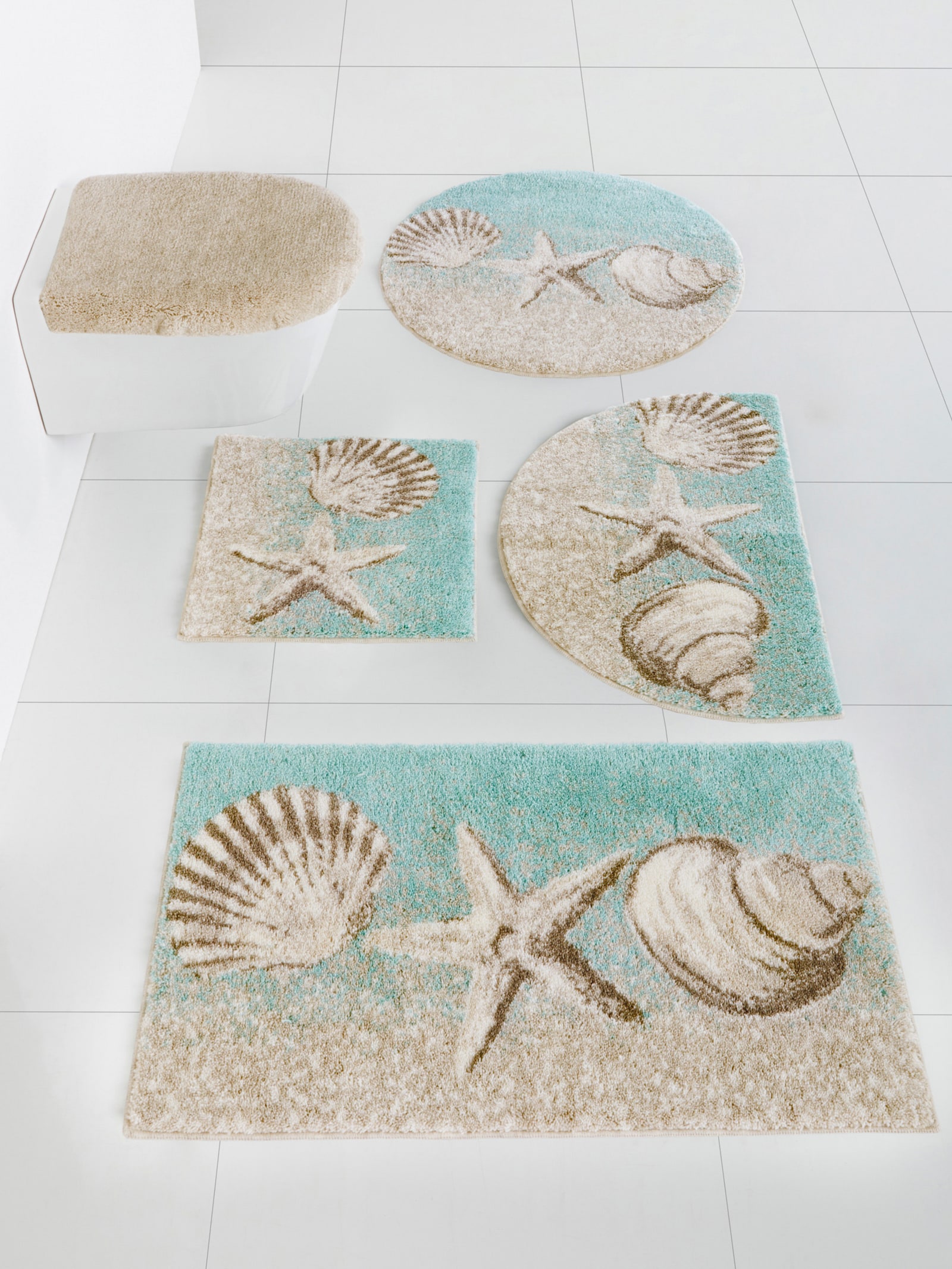 Grund Badgarnitur - sand-türkis