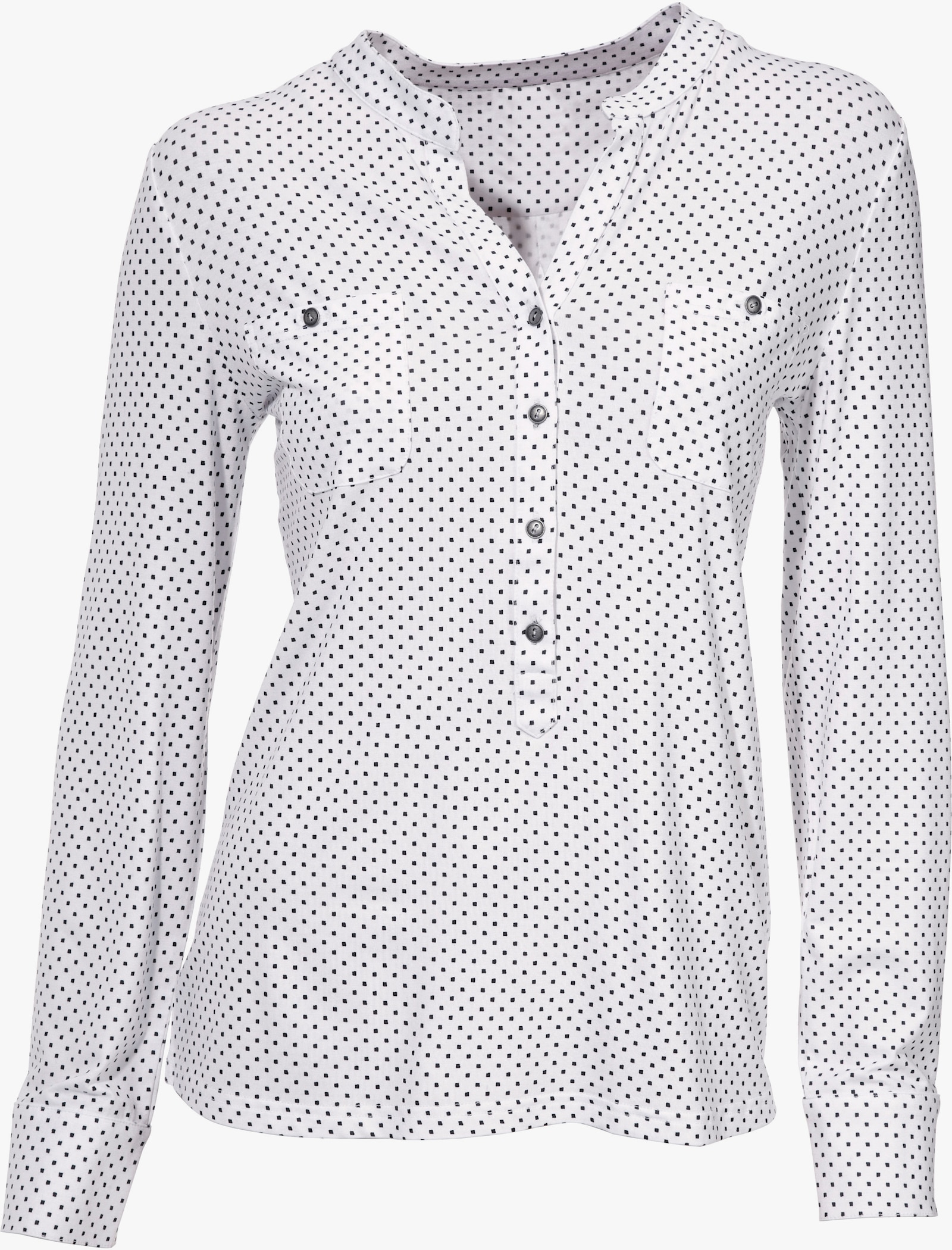 heine Blusenshirt mit Brusttaschen - weiß