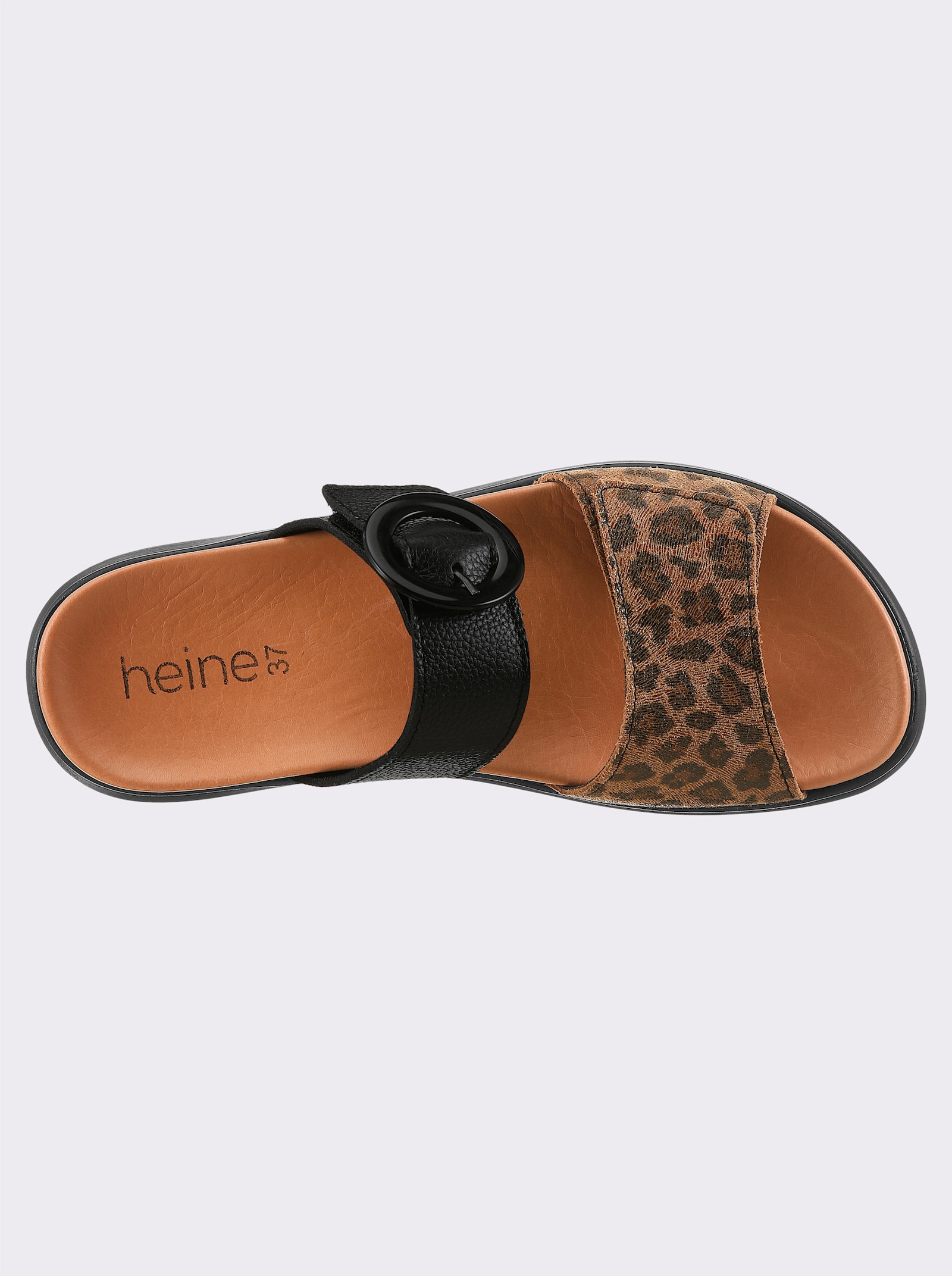 heine Pantolette - schwarz-leofarben