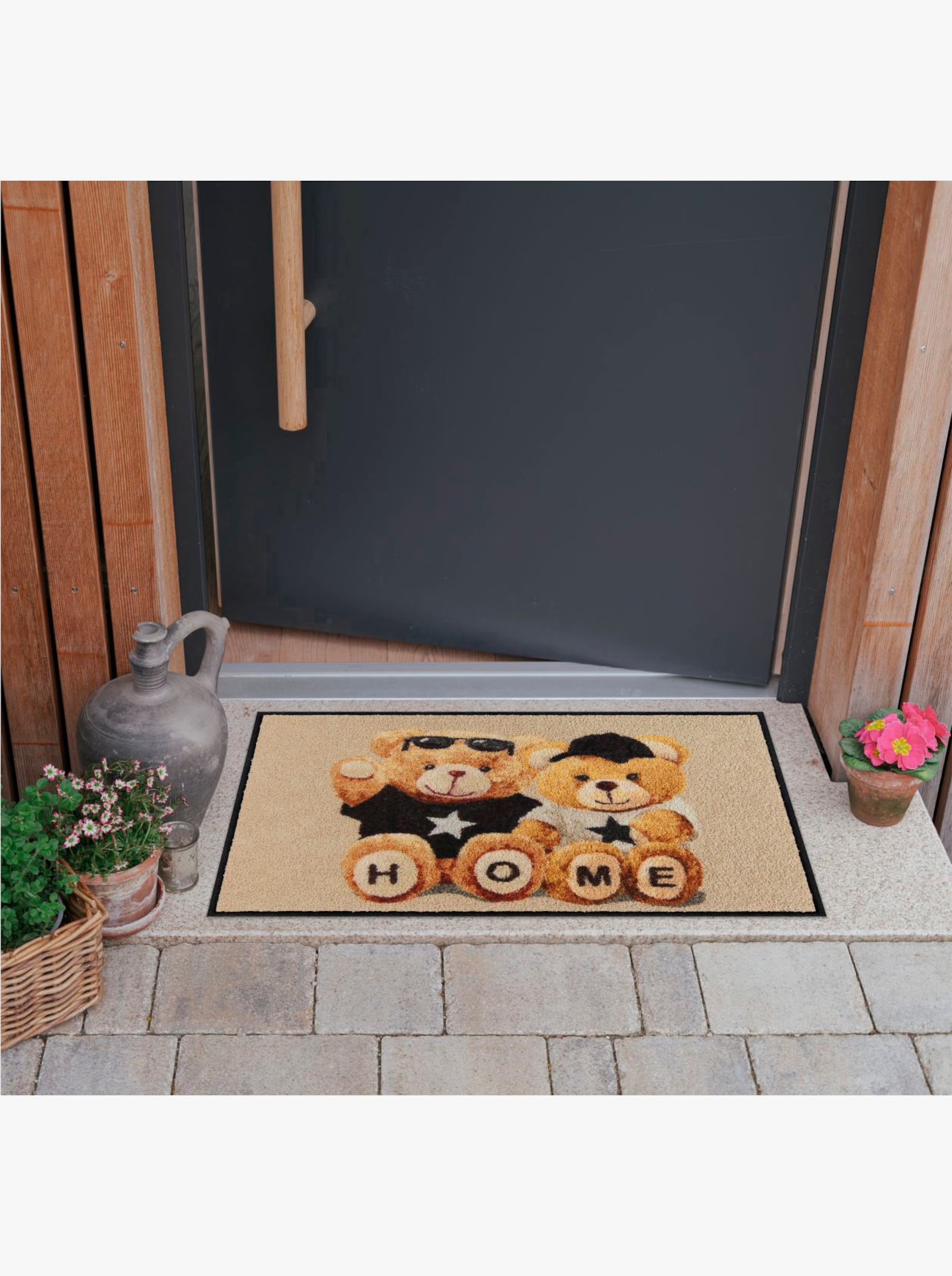 Salonloewe Fußmatte - beige-braun-bedruckt