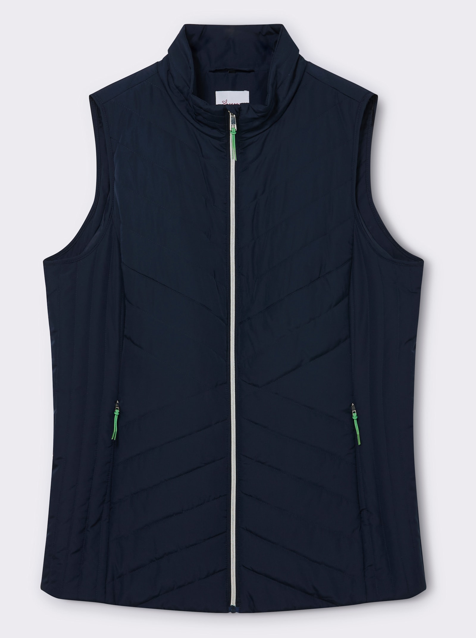 sheego Steppweste mit Stehkragen - tiefblau