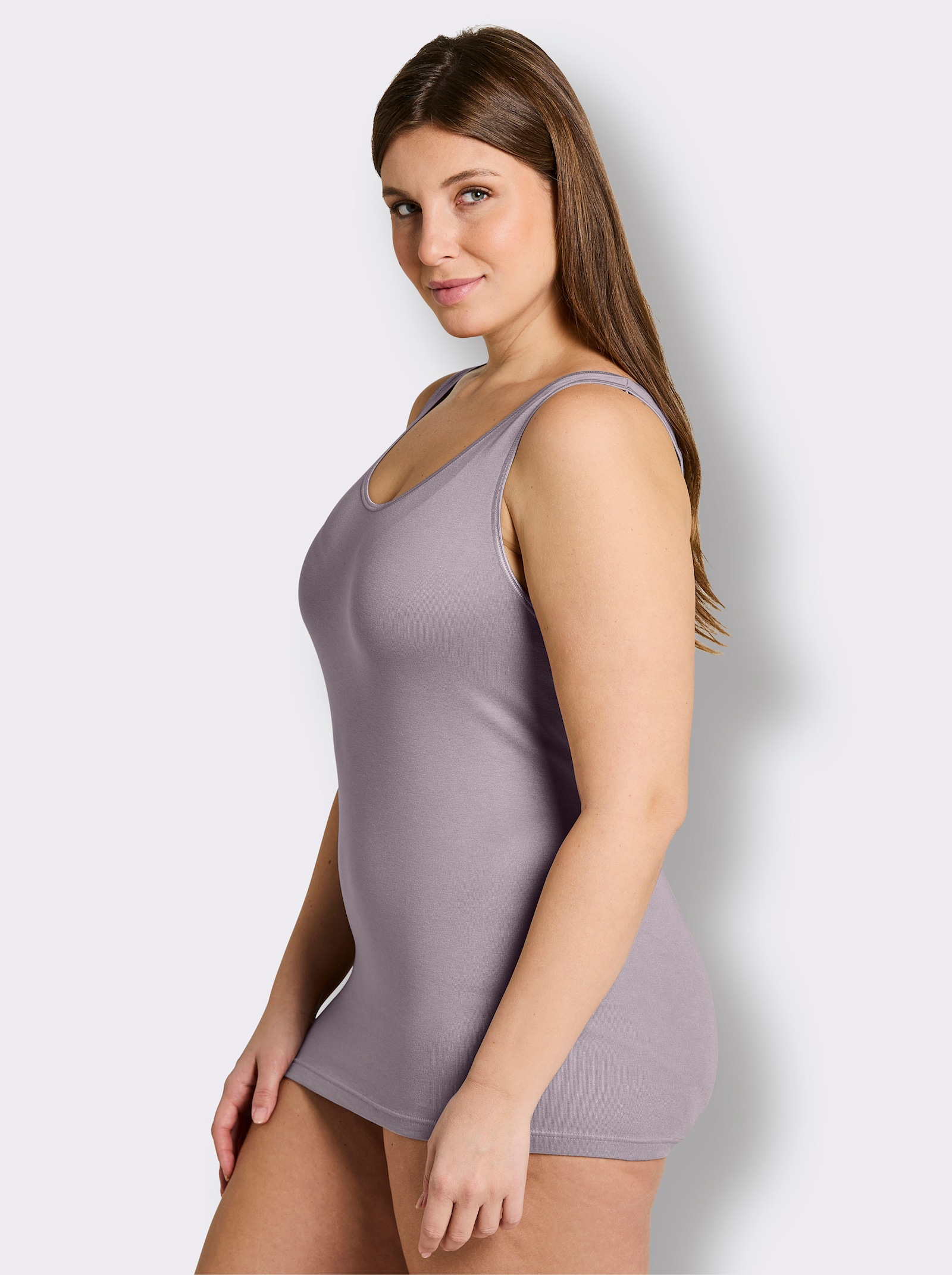 wäschepur Achselhemd in Modal-Qualität - mauve