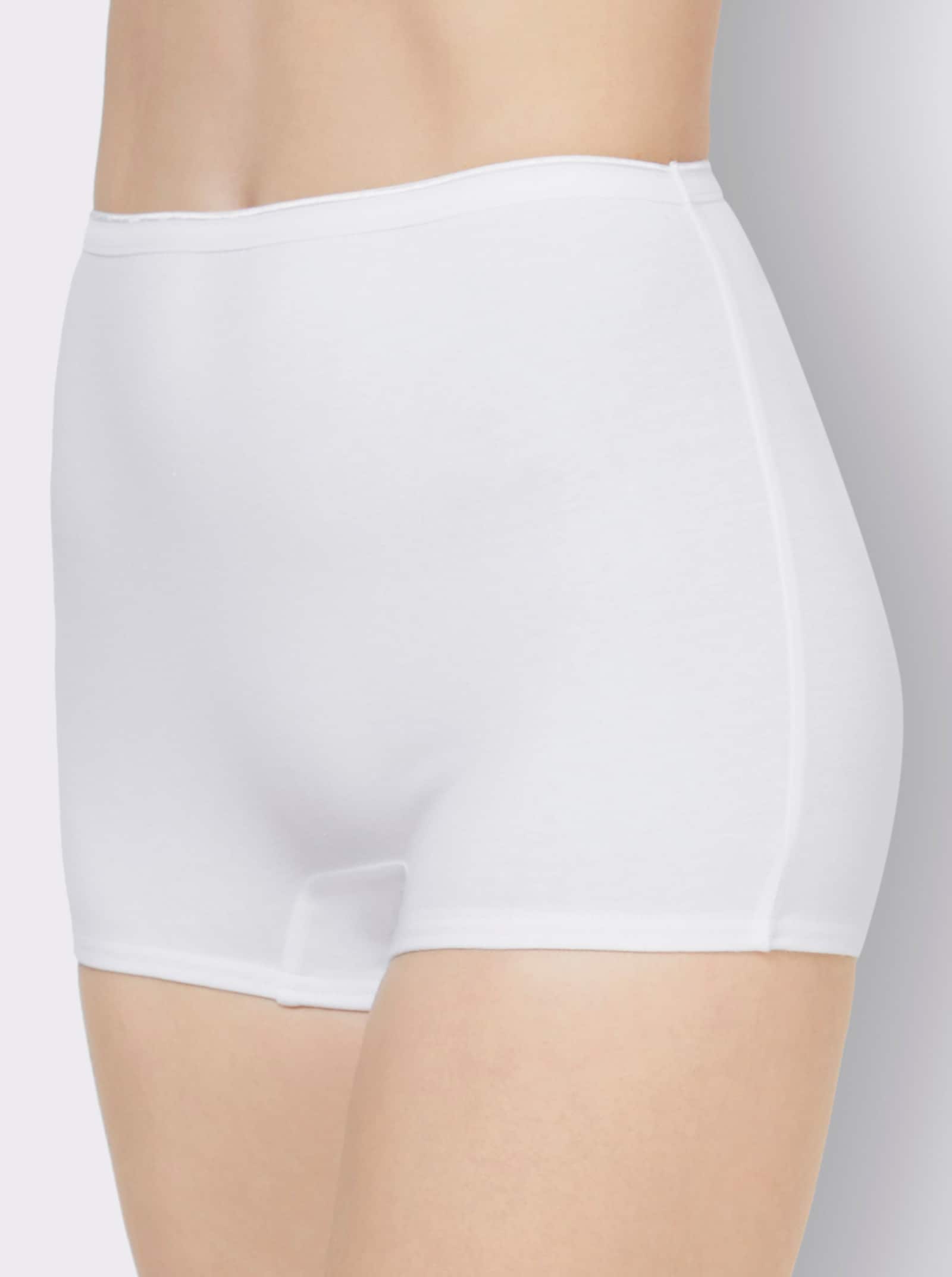 wäschepur Panty - 2x hellgrau-geringelt + 2x weiß