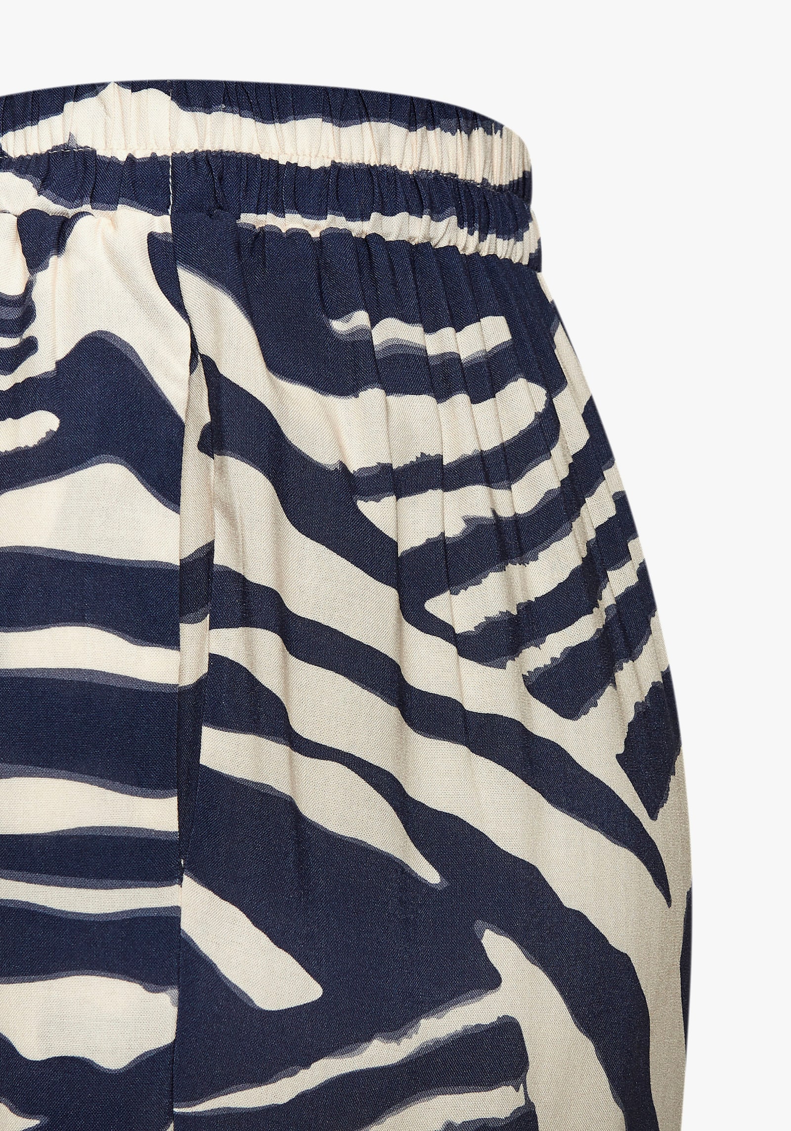 LASCANA Pantalon - crème-bleu gris imprimé