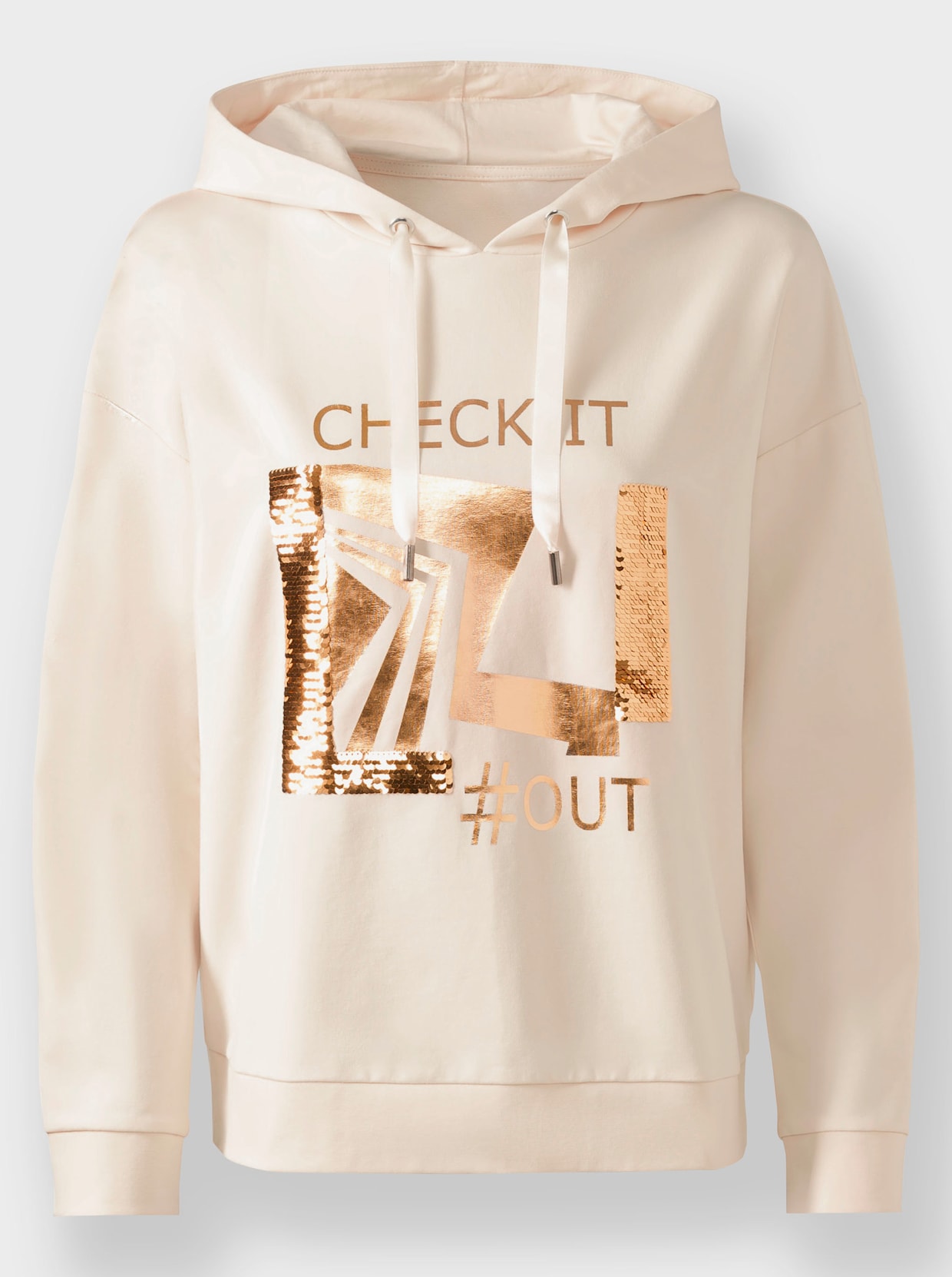 heine Sweatshirt à capuche - couleur ivoire