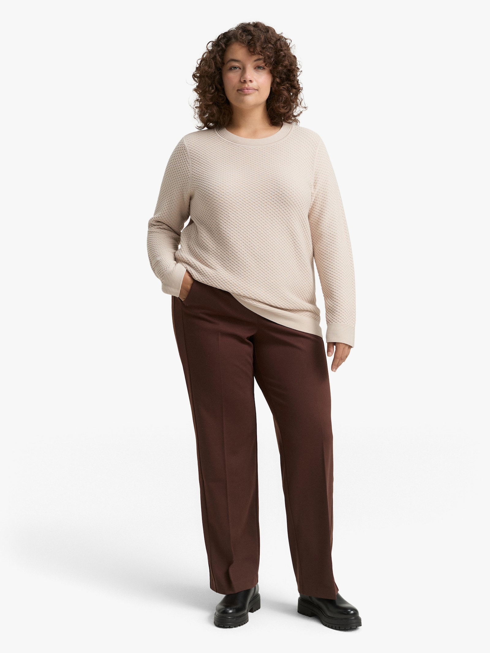 Strickpullover - sand stone beige