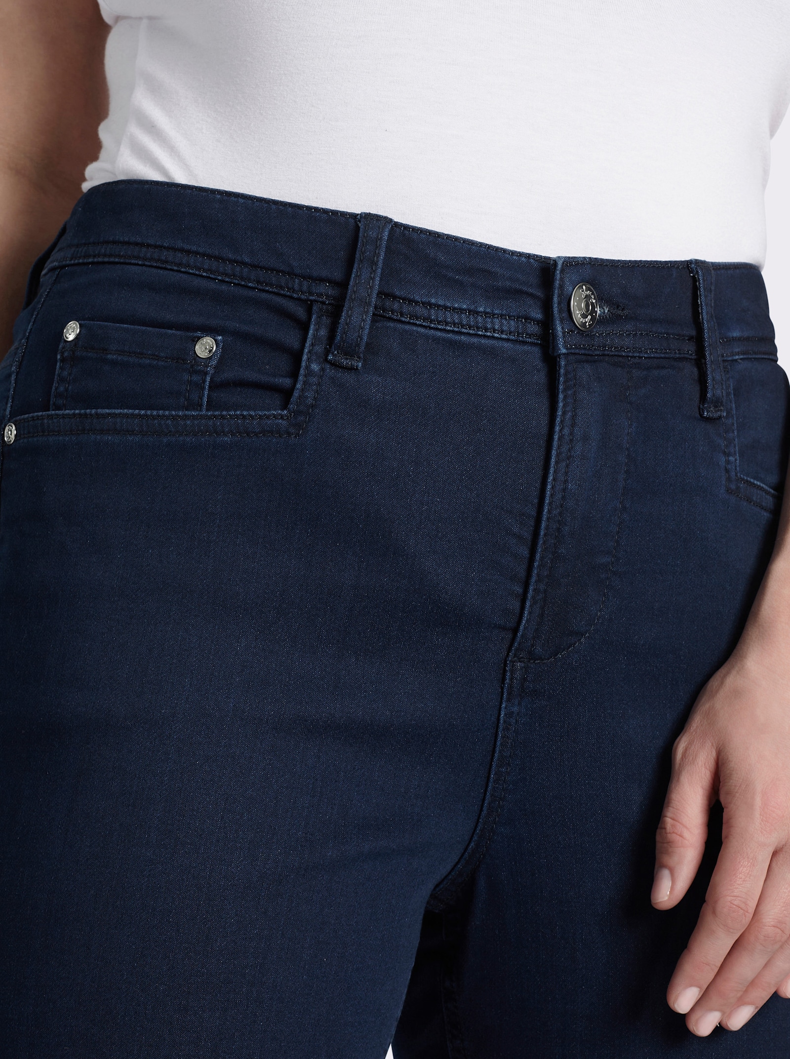 sheego Skinny Jeans mit Stretch-Bund innen - dark blue