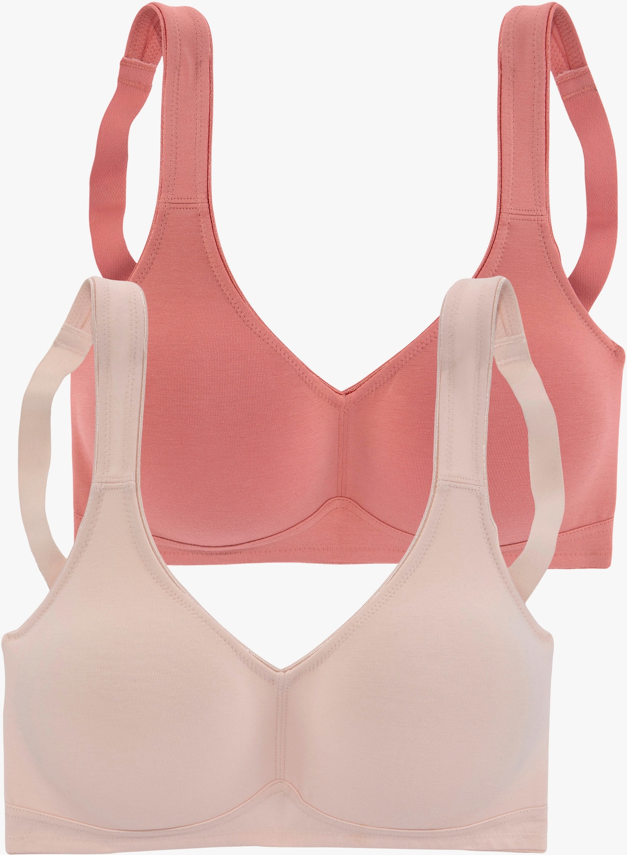 petite fleur Soutien-gorge doux - terre cuite + poudre