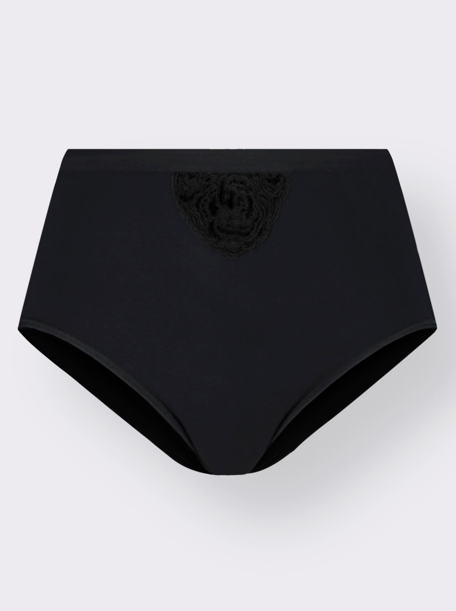 Speidel Taillenslip mit Stickereispitzen-Motiv - schwarz