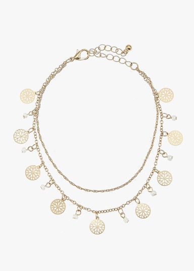 LASCANA chaîne de cheville avec pendentif - couleur doré