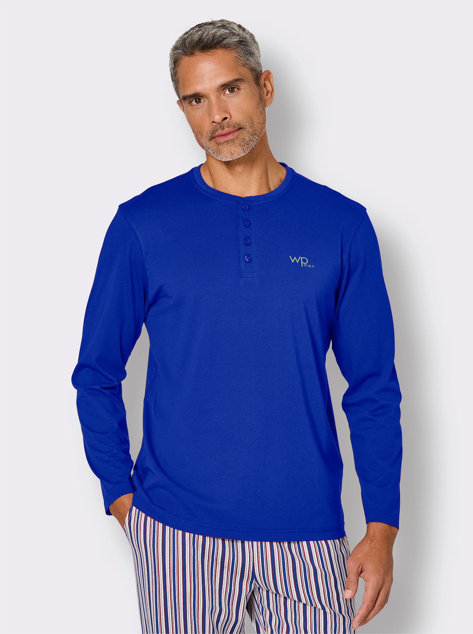 Schlafanzug-Shirt - royalblau