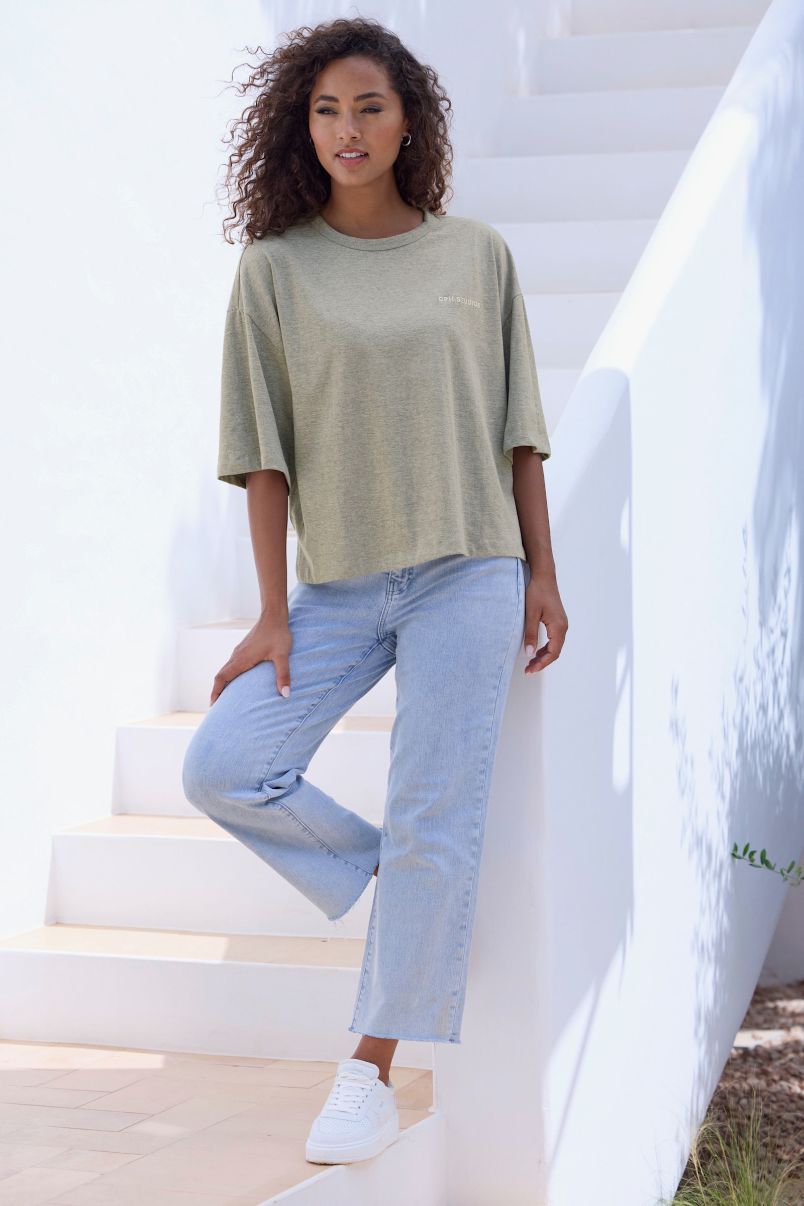 Copenhagen Studios Oversize-Shirt - grey melange