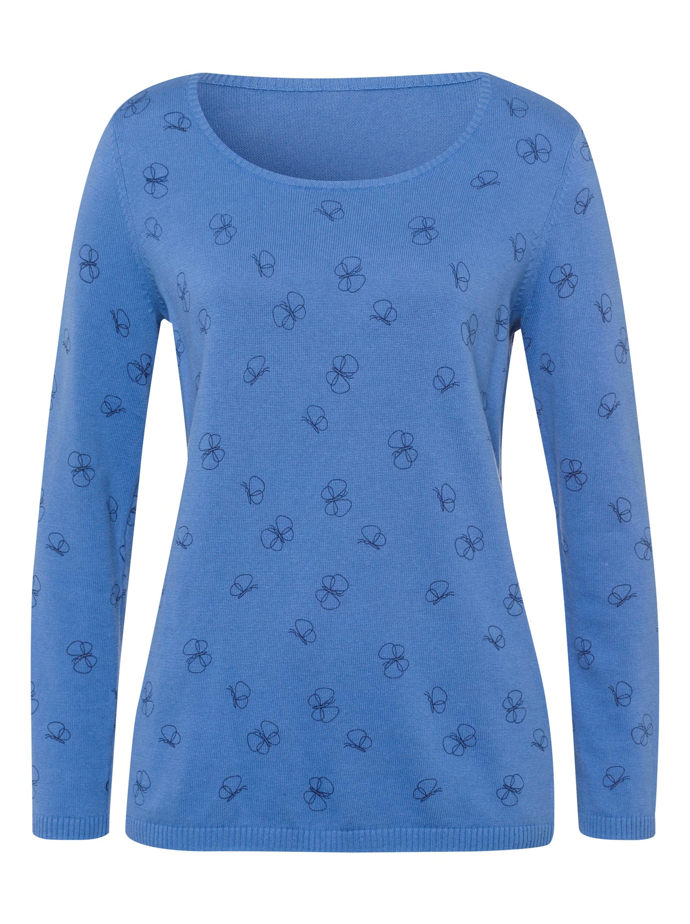 Pullover - kornblume-gemustert