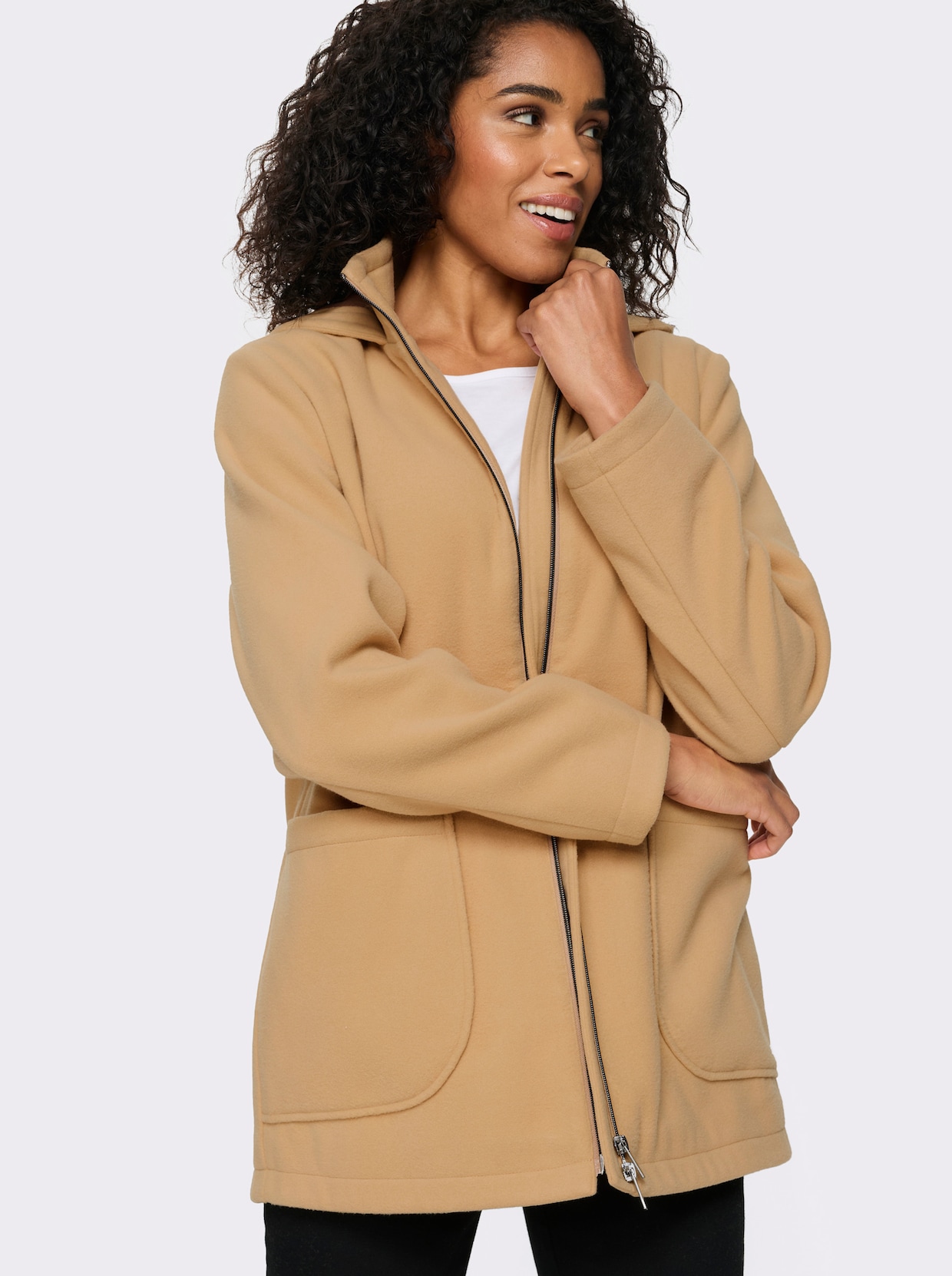 Vlněná bunda - velbloudí