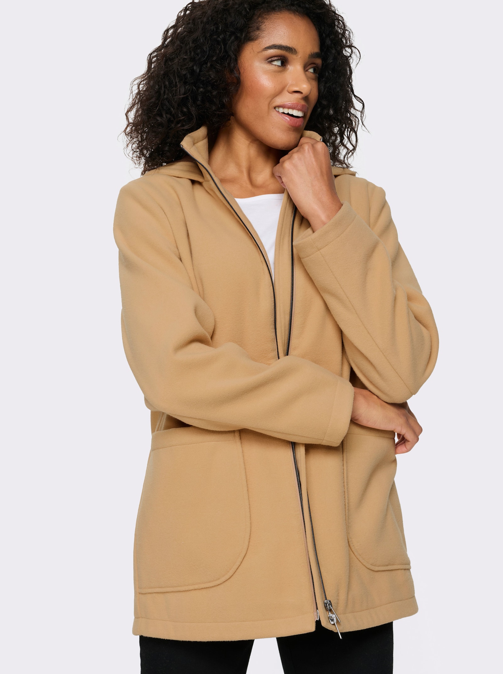 Vlněná bunda - velbloudí