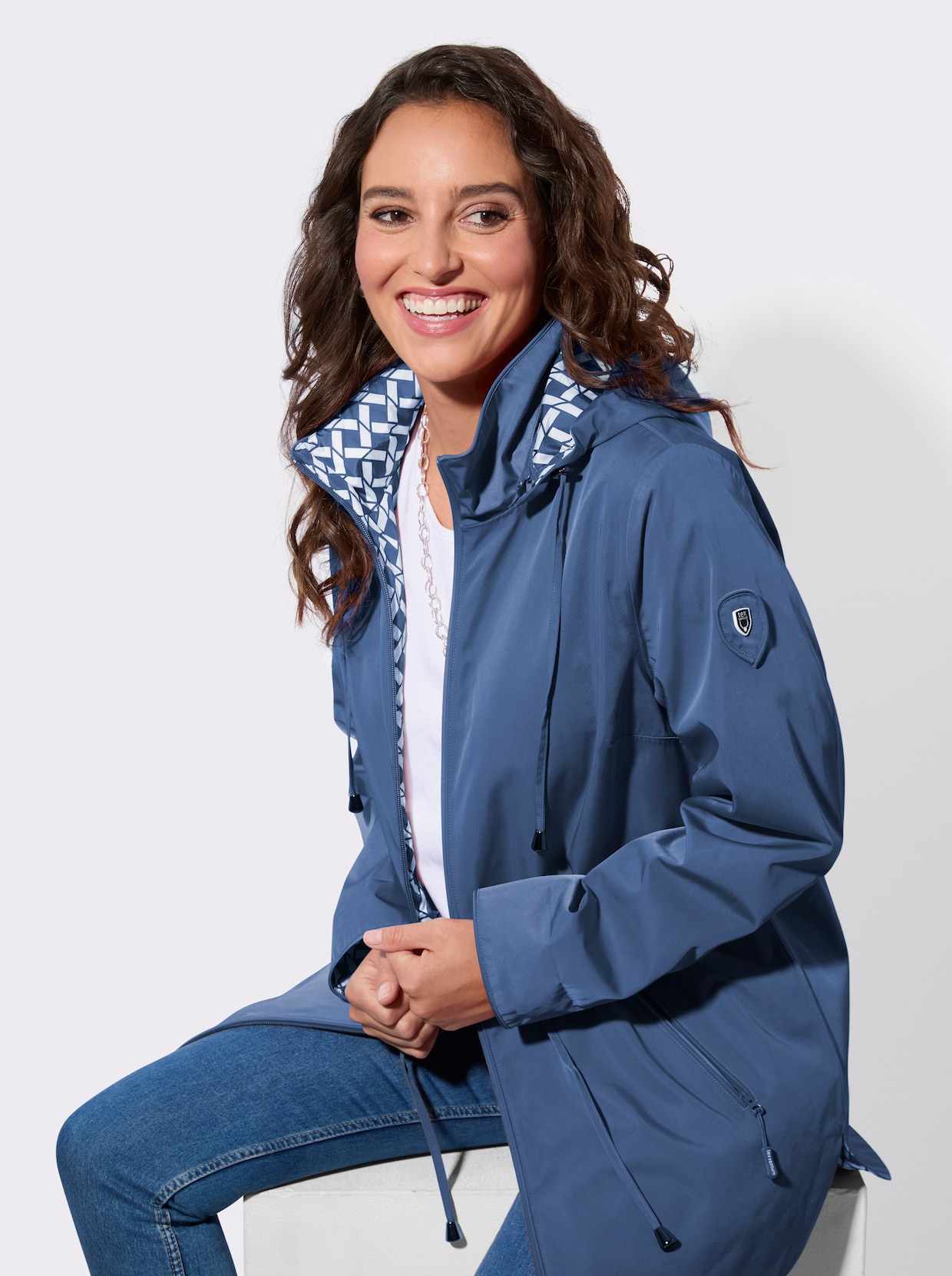 Funktionsjacke - jeansblau