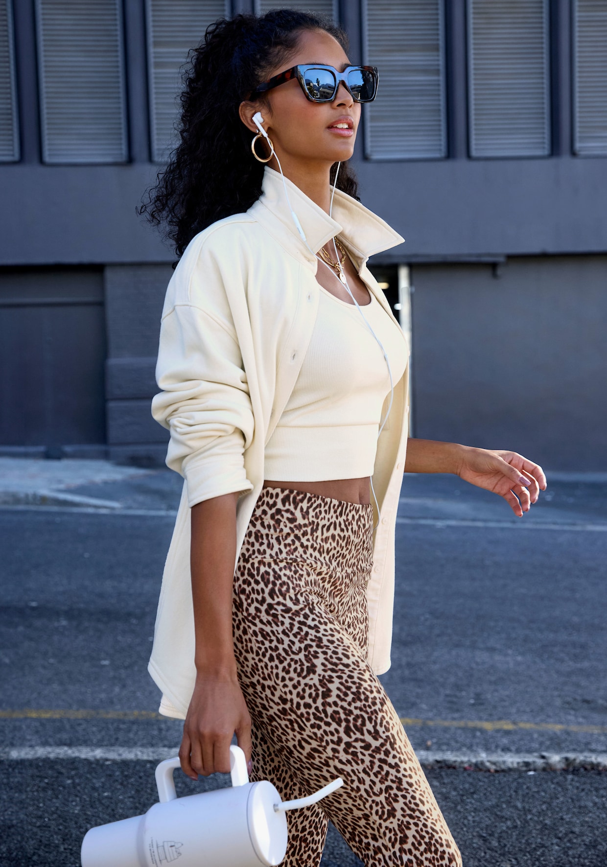 Buffalo Legging - beige/luipaard