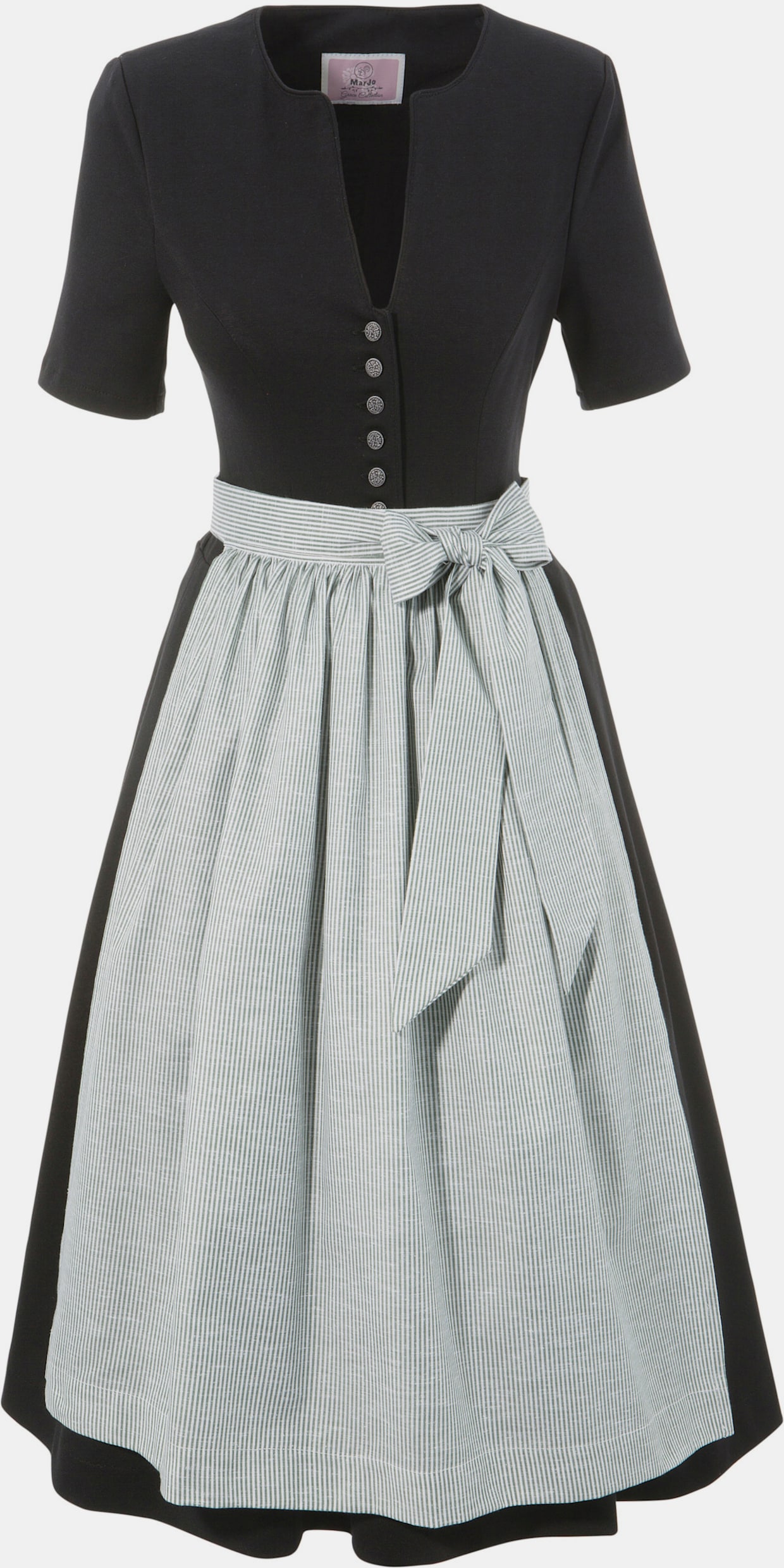 MarJo Dirndl - schwarz-weiß-grün