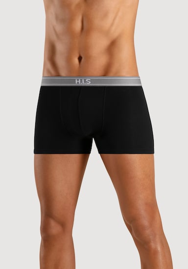 H.I.S Boxer - schwarz-grau, schwarz-navy, schwarz-bordeaux, schwarz-anthra, schwarz