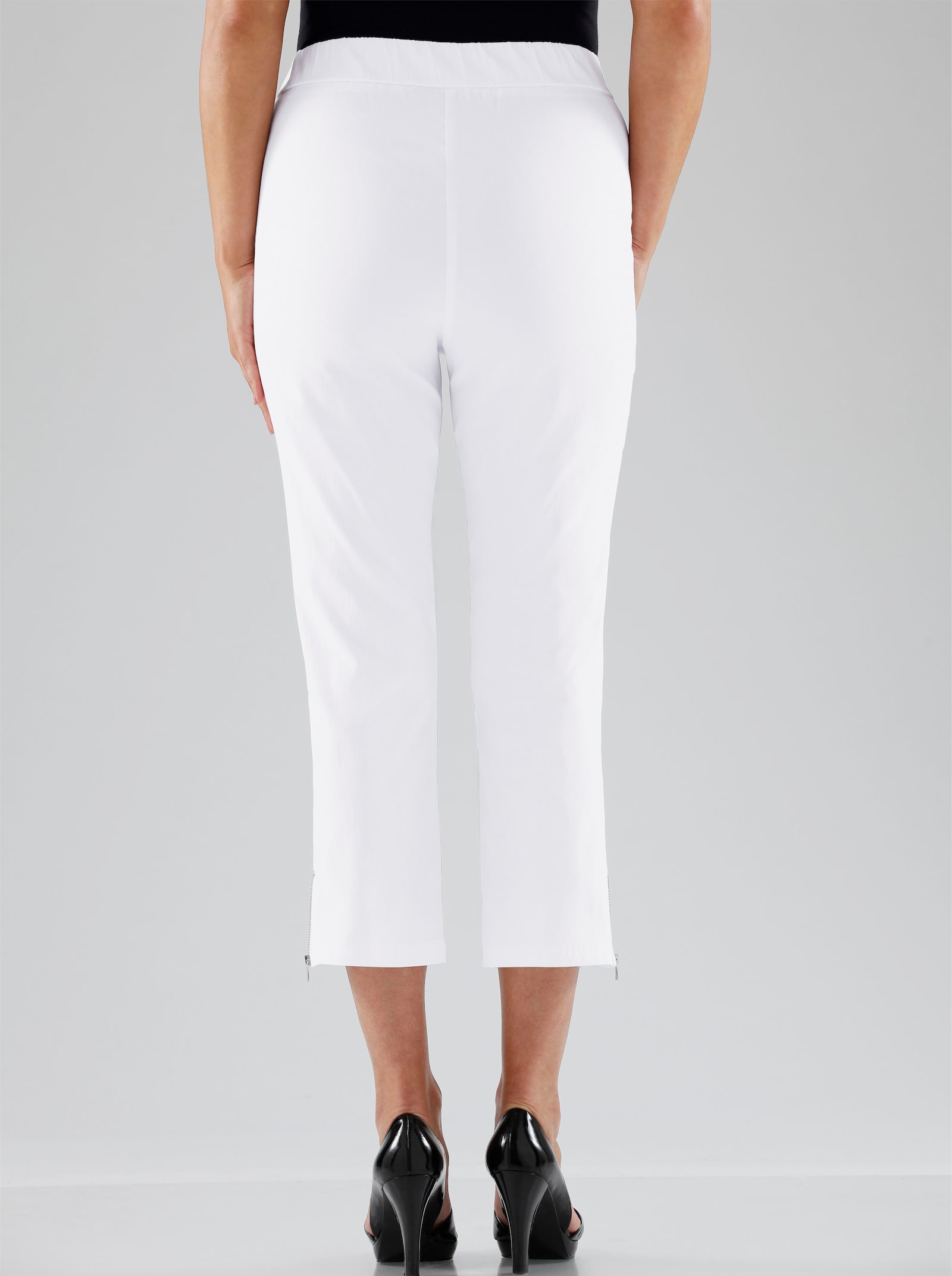 Adelina by Scheiter 7/8-broek van bengaline - wit