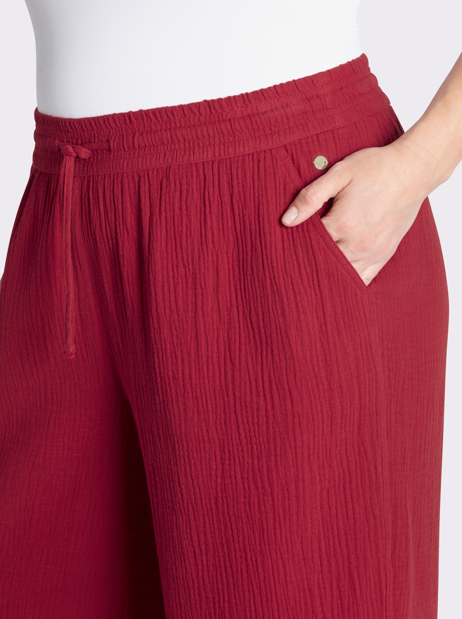 sheego 3/4-Hose in Schlupfform - kirsche
