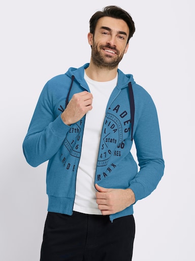 Catamaran Sweatjacke - mittelblau-meliert