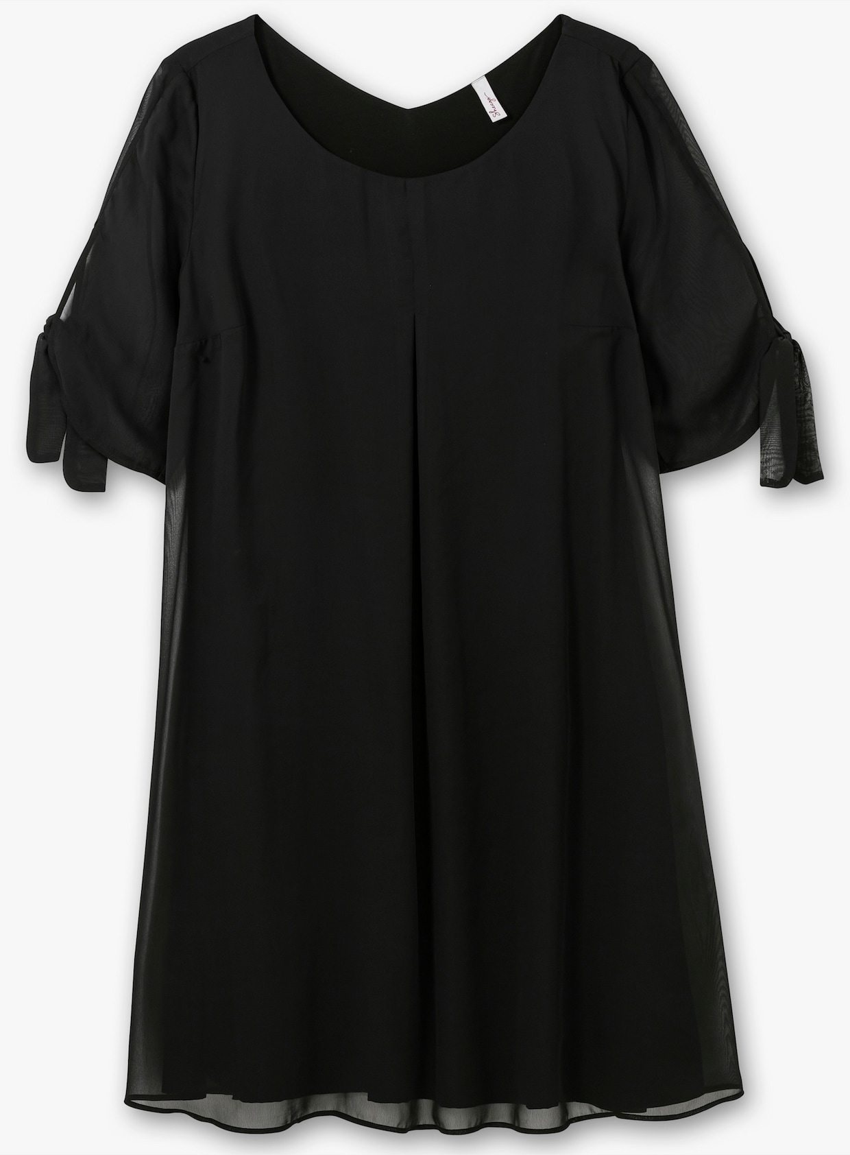sheego Chiffon jurk - zwart