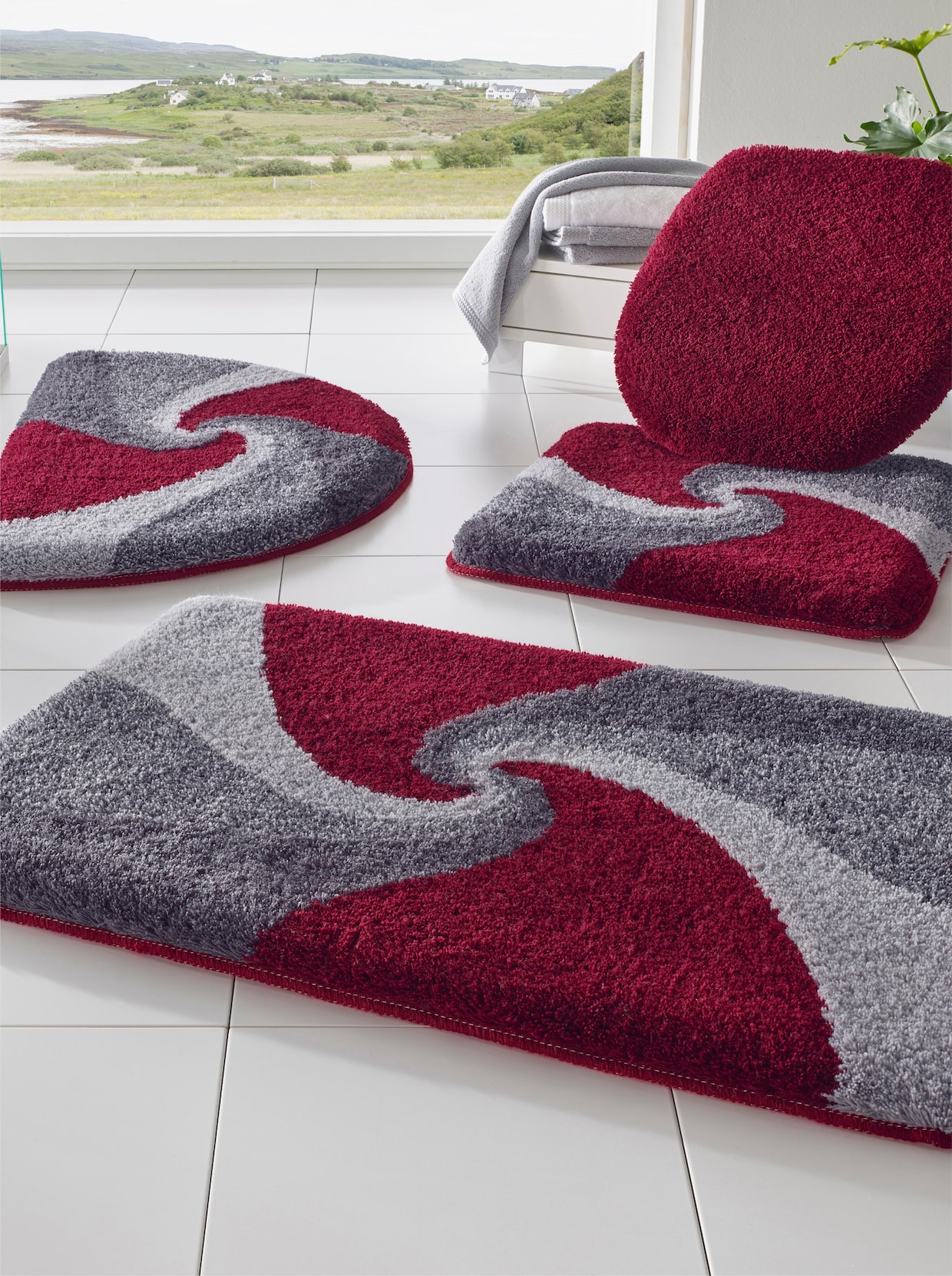 Hagemann Koupelnový kobereček - šedá-vzor