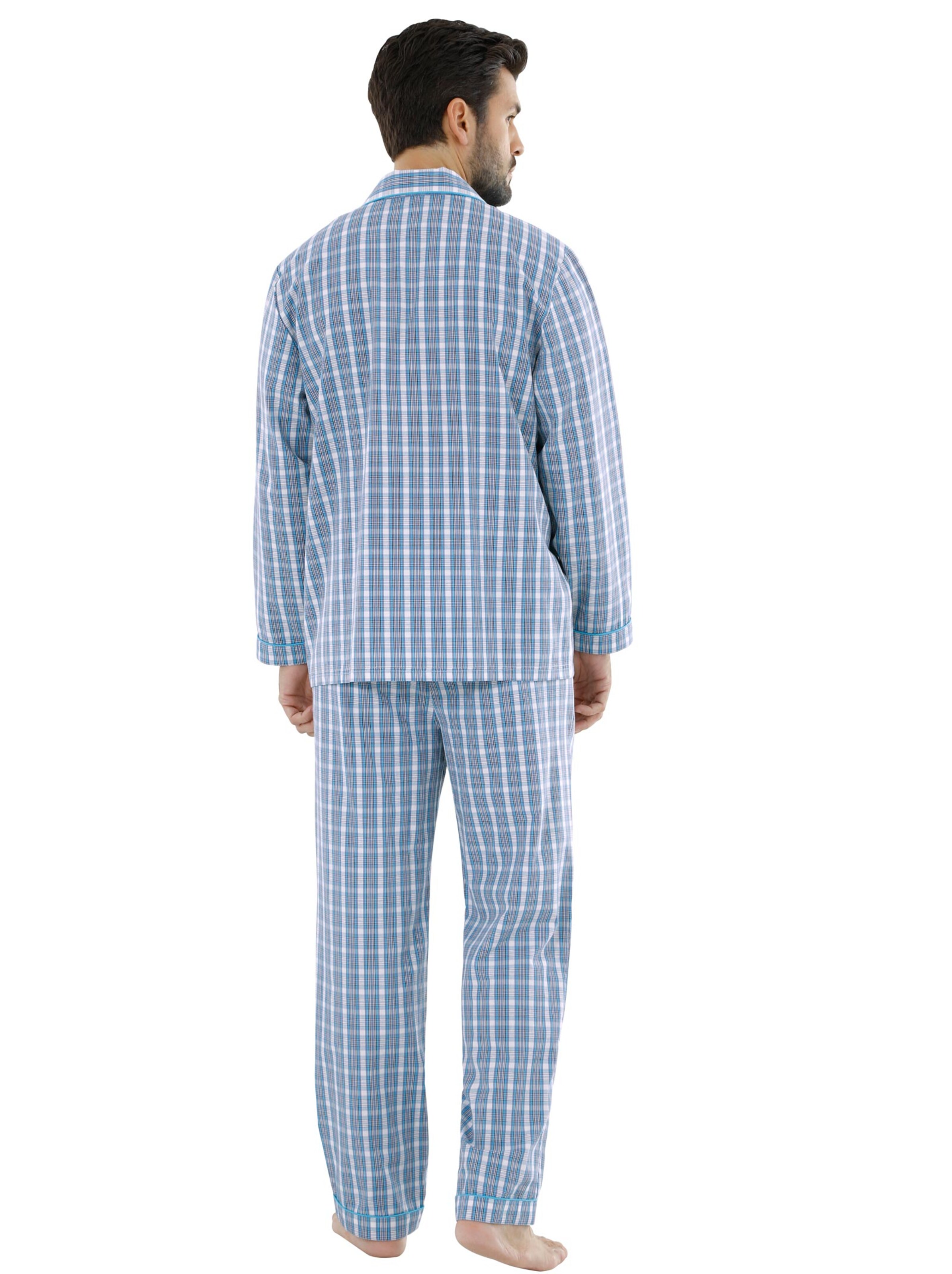 KINGsCLUB Pyjama - blau-kariert