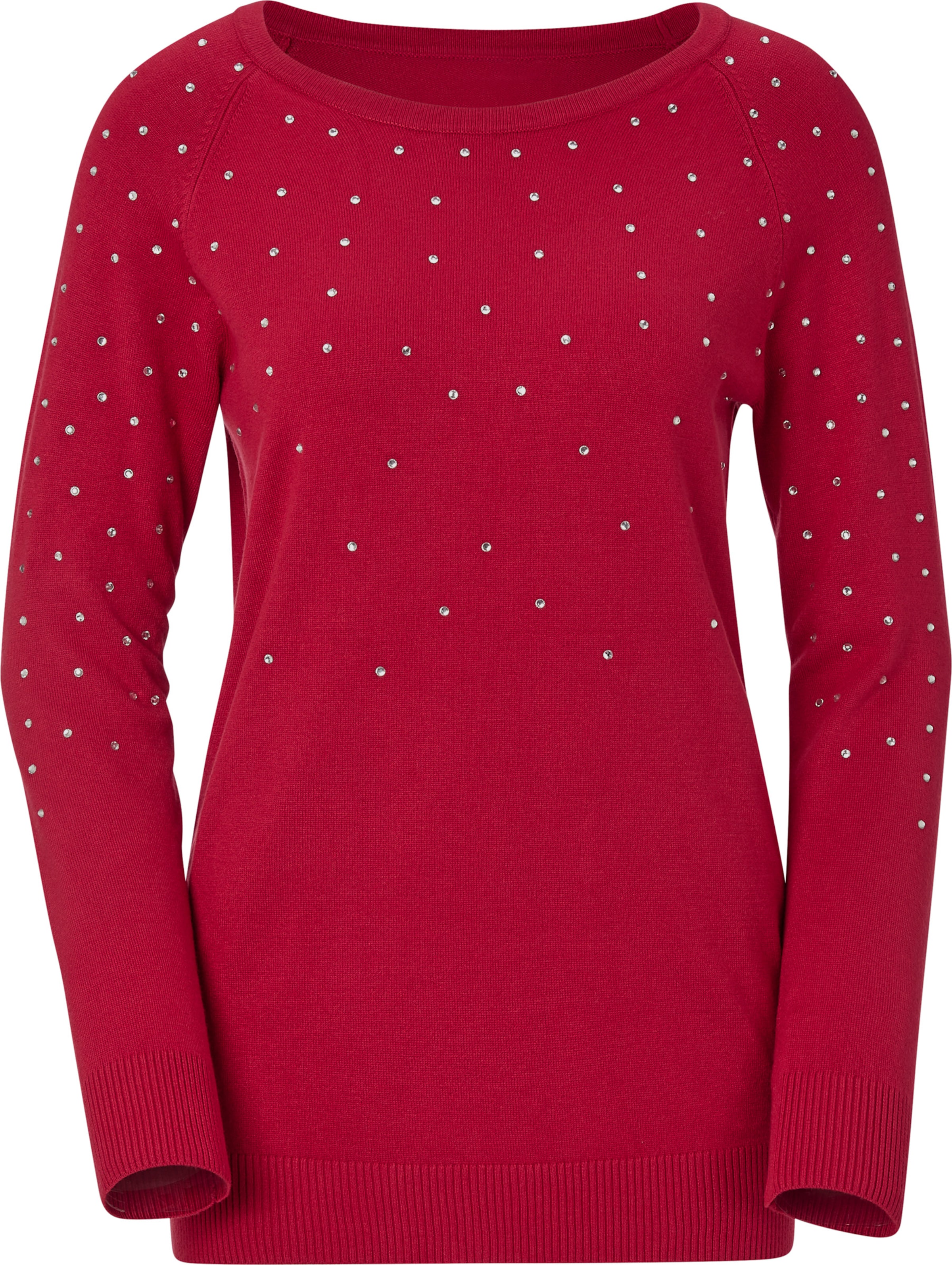 Sheego Damen Rot Langarm-Pullover - Bild 3