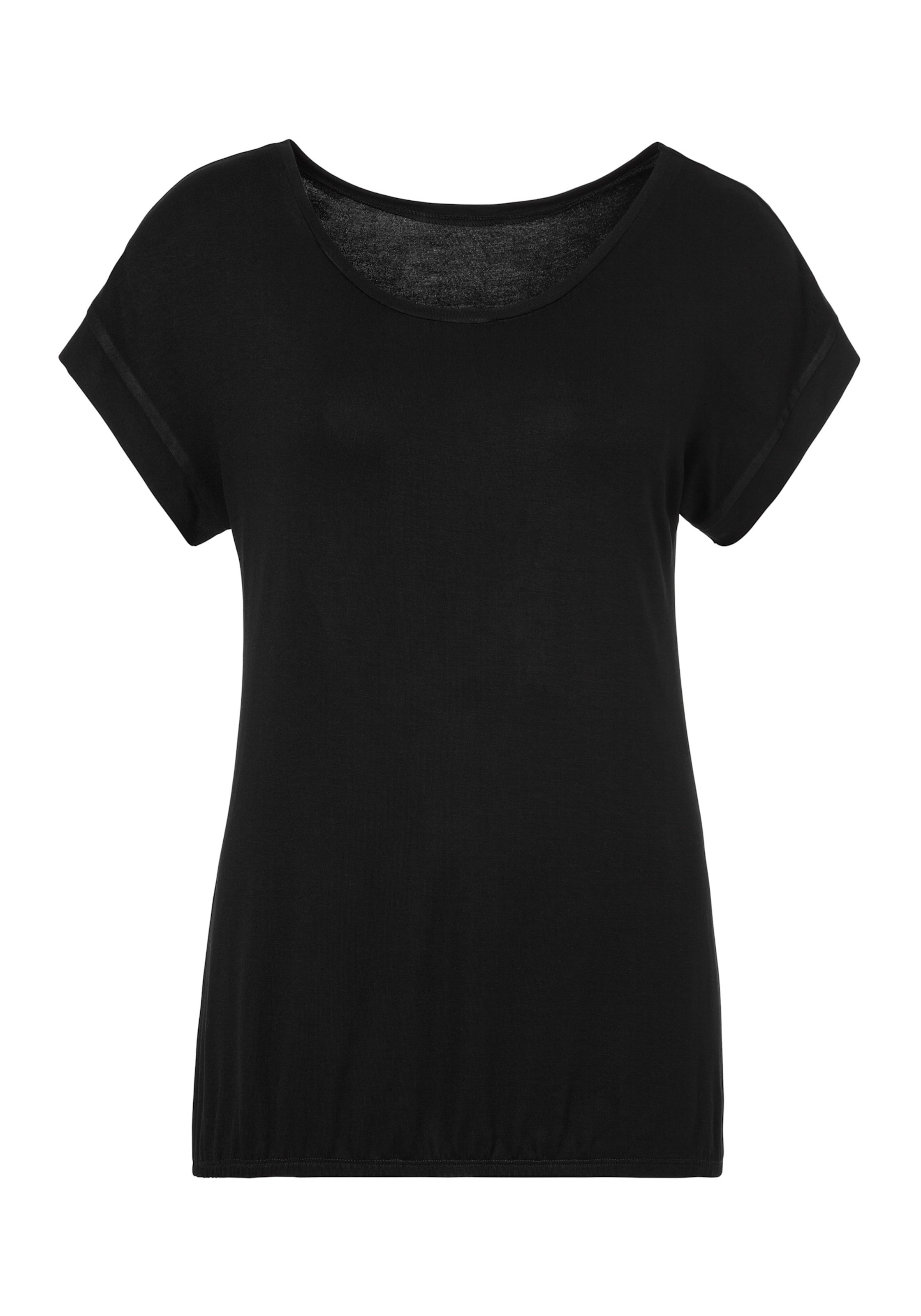VIVA LA günstig Kaufen-T-Shirt in schwarz von Vivance. T-Shirt in schwarz von Vivance <![CDATA[T-Shirt mit überschnittenen Schultern und breitem Beleg am Ärmelsaum. Rundhalsausschnitt. Gummizug am Saum. Aus 95% Viskose und 5% Elasthan.]]>. 